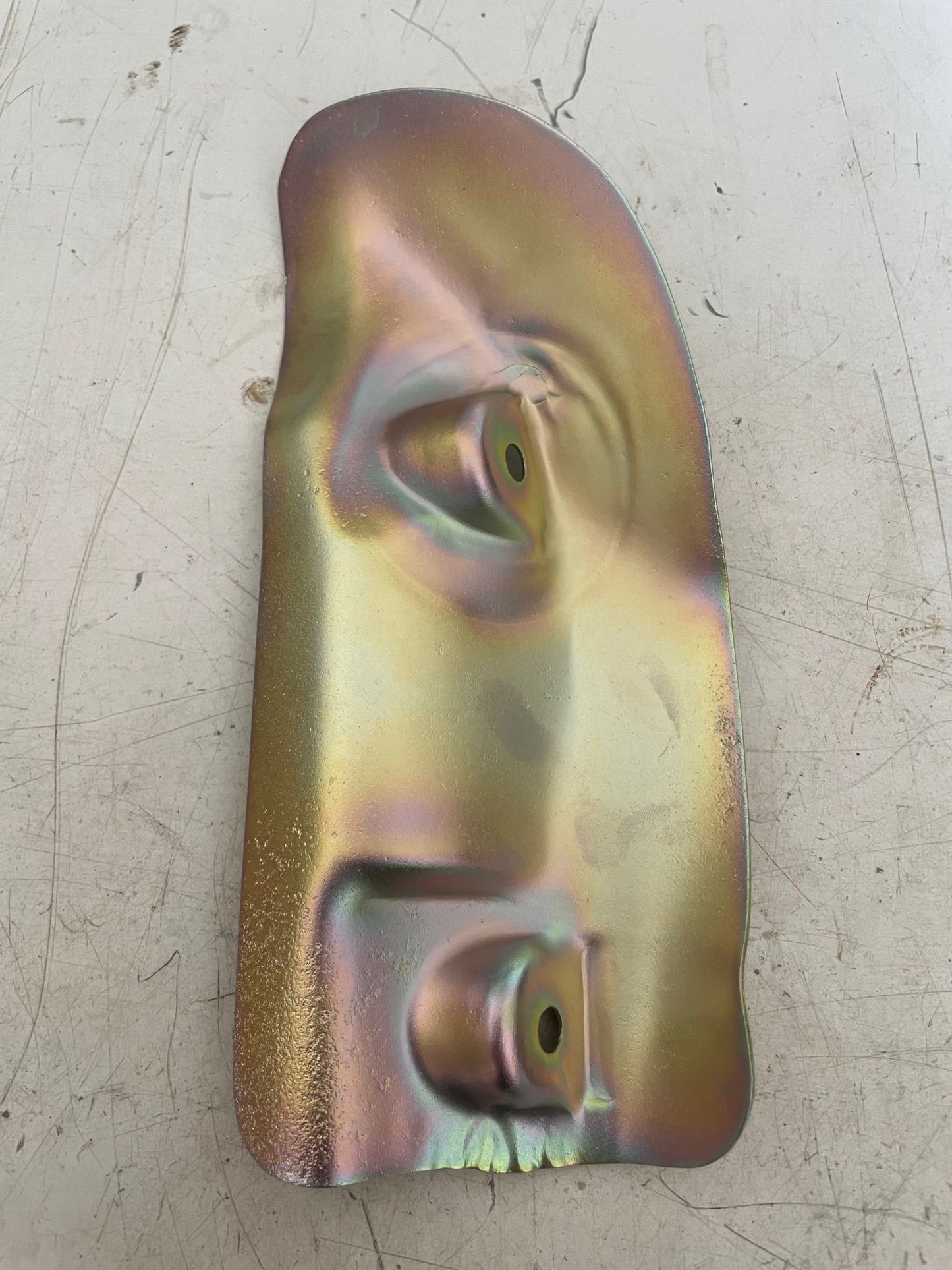 Porsche 944 2.5 924S oil cooler heat shield, 94410716301, refurbished