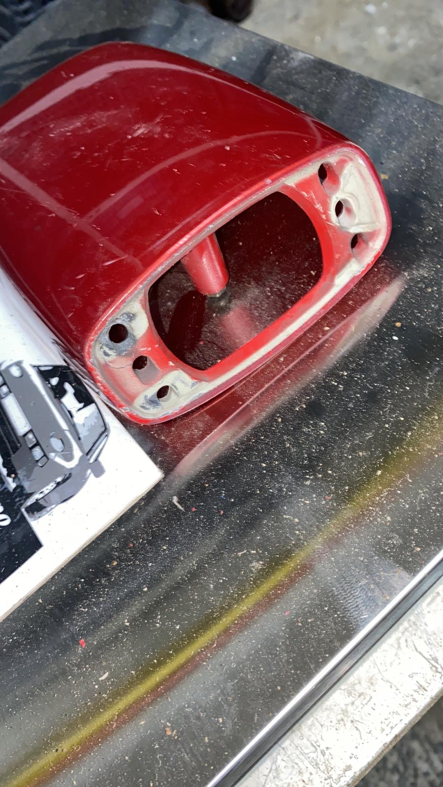 Porsche 928 Mirror housing back plate, used