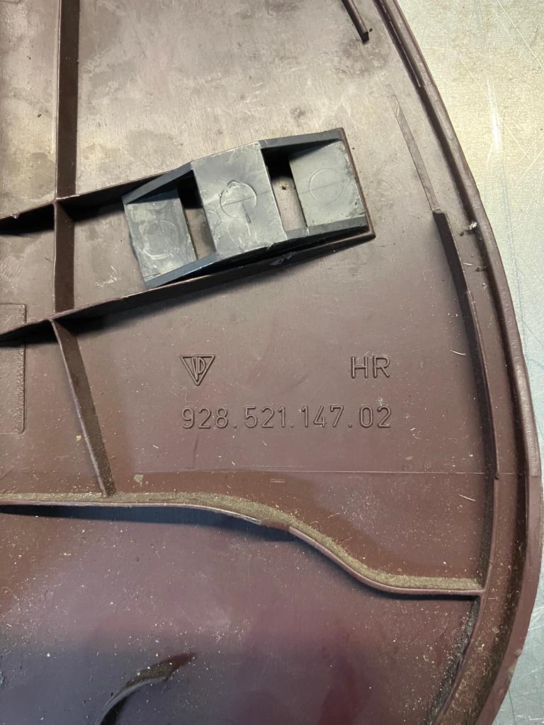 Porsche 928 seat hinge cover, used 92852114702