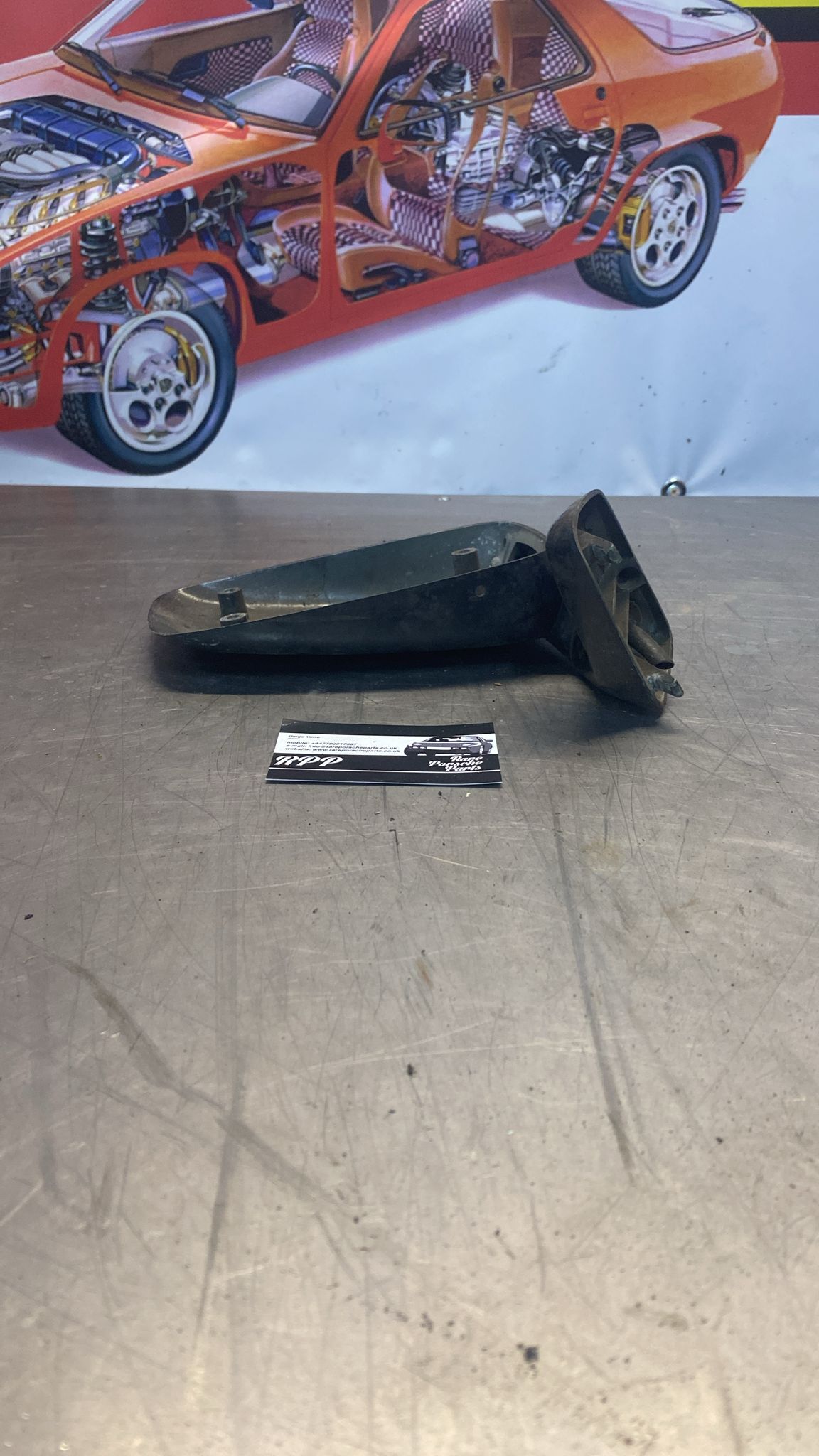 Porsche 928 944 924 alloggiamento specchietto laterale sinistro 92873102305