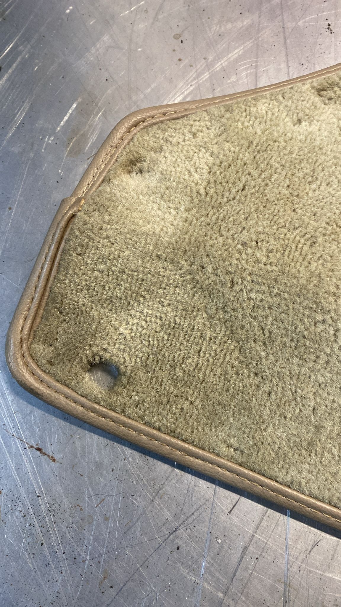 Porsche 924 944 centre console carpet side trim cream 477863741 / 477863742