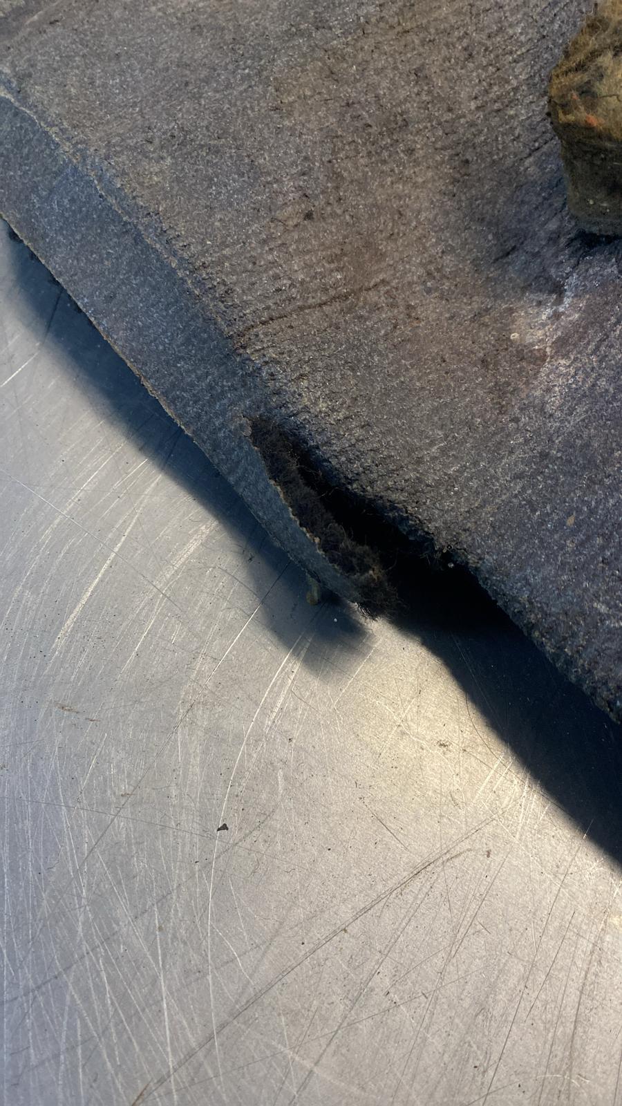 Porsche 924/944 85.5- rear right side trim carpet, black, 94455508401, used