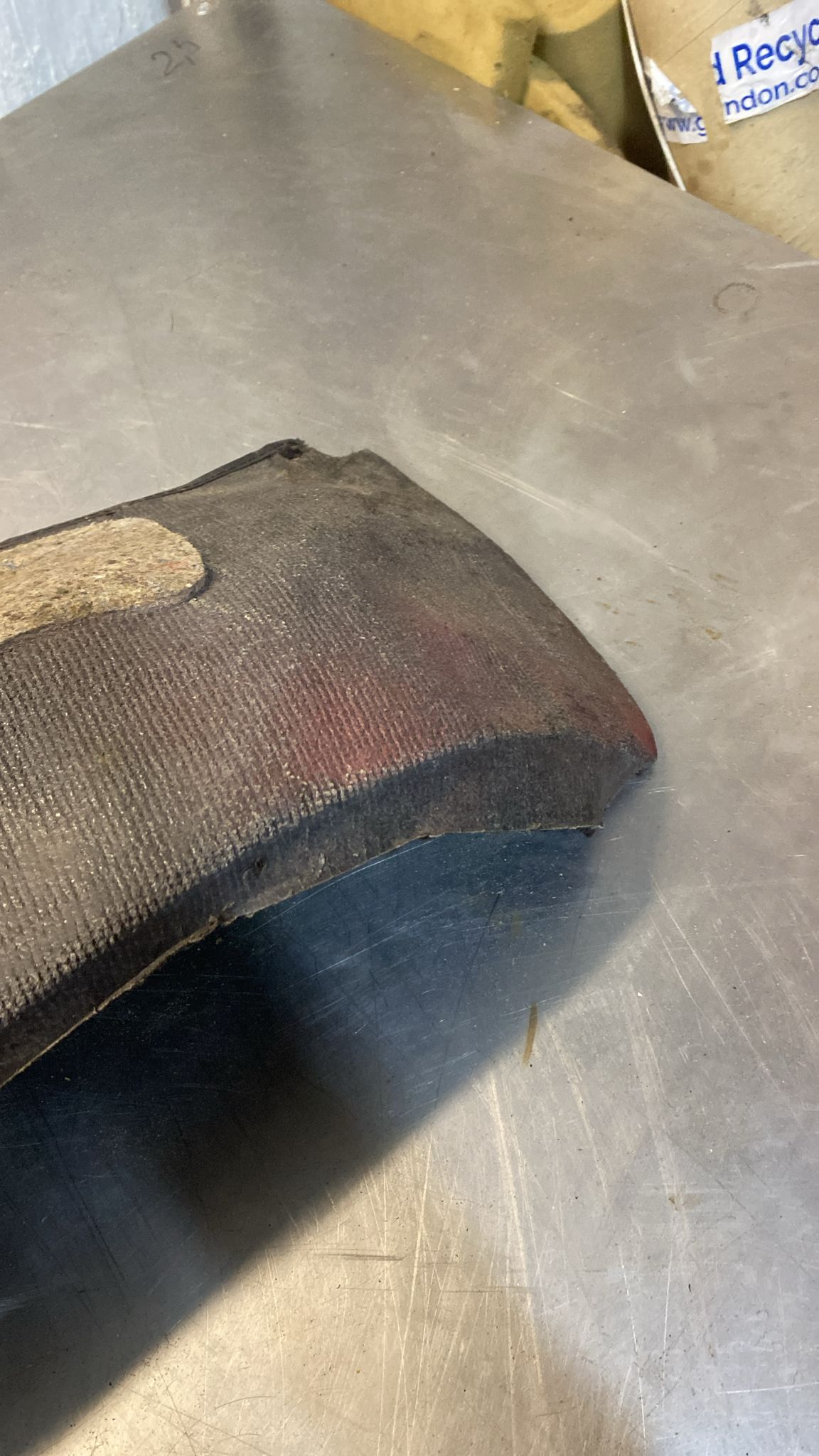 Porsche 924/944 85.5- rear left side trim carpet, black, 94455508301, used