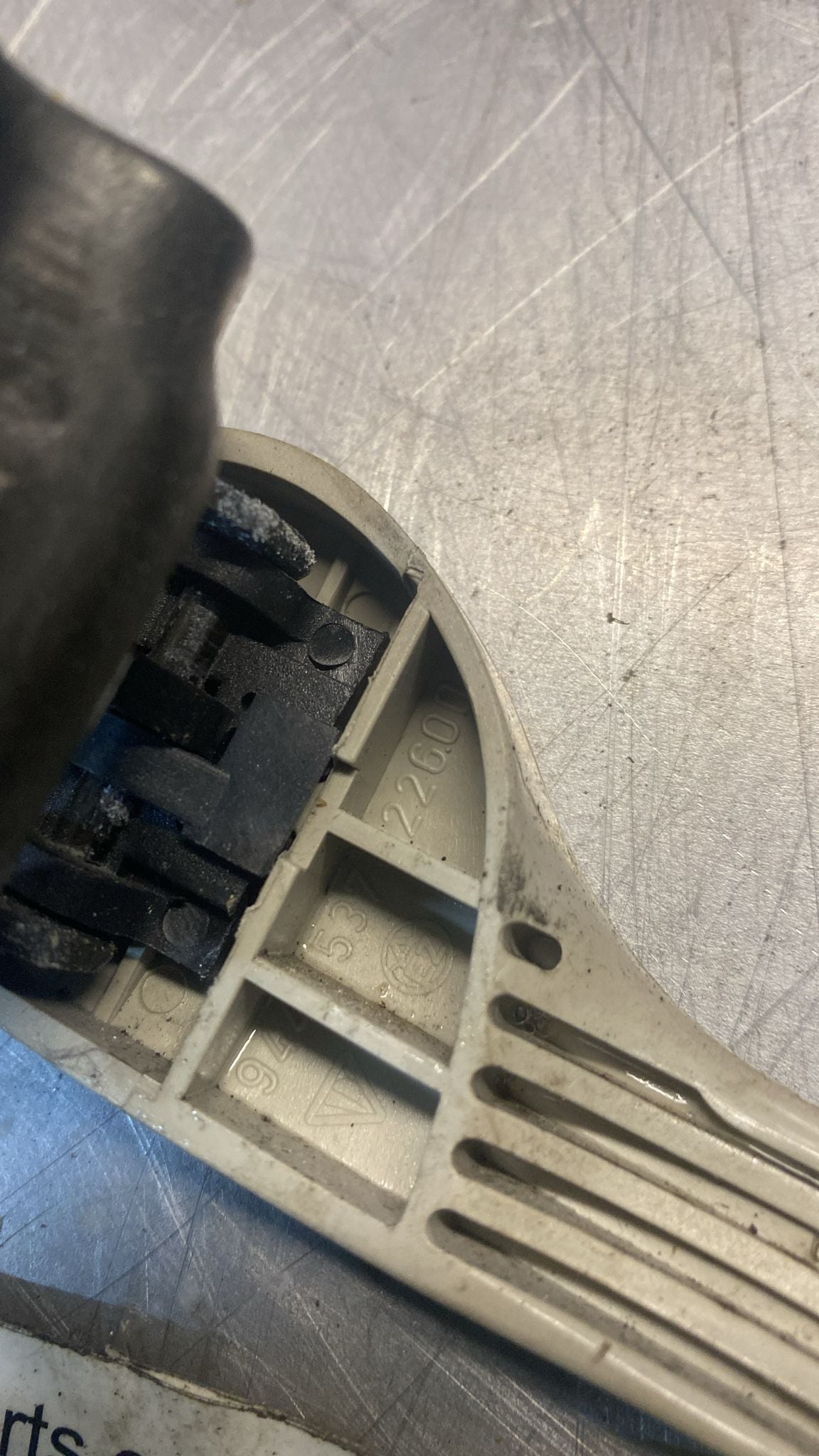 Porsche 944/951 used Inner door handle,white 94453722600