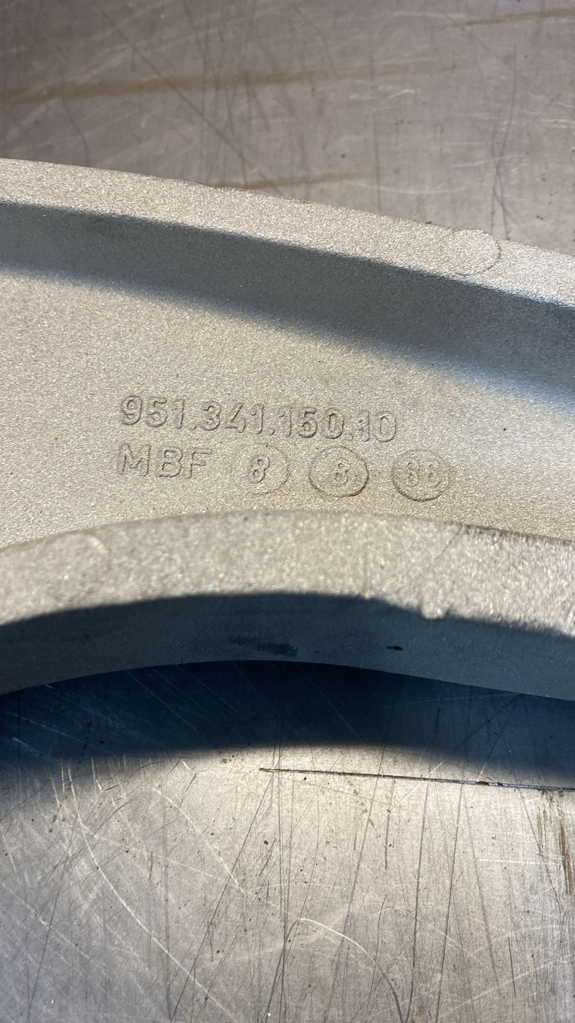 Porsche 944 front axle wishbone front right, refurbished ball joint 95134115010