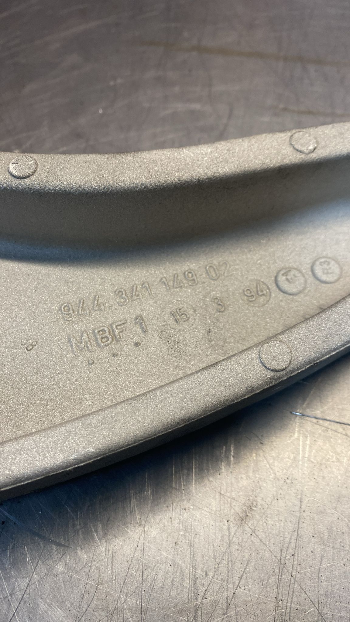 Porsche 944 Front Left Control Arm, refurbished ball joint 94434114902