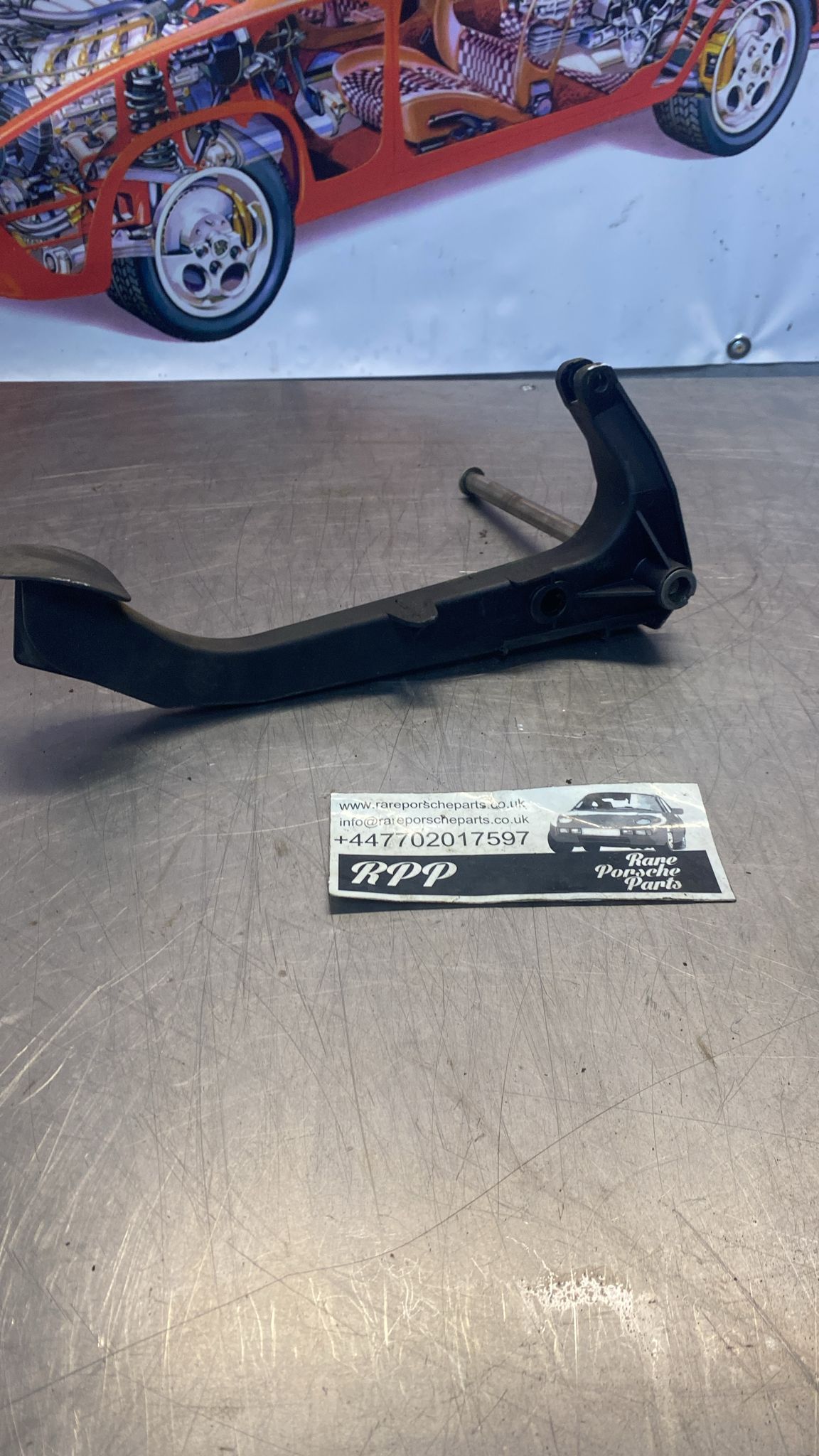 Porsche 944 clutch pedal, used 94442303802