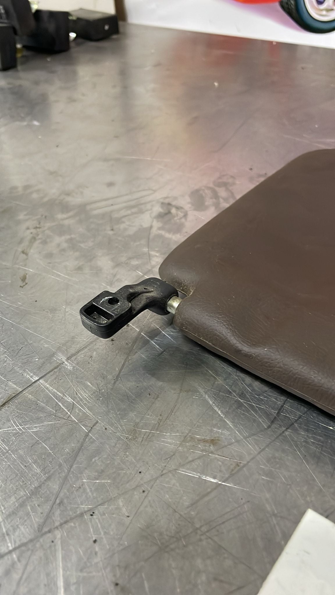 Porsche 928 rear sun visor, brown, used 92873103502