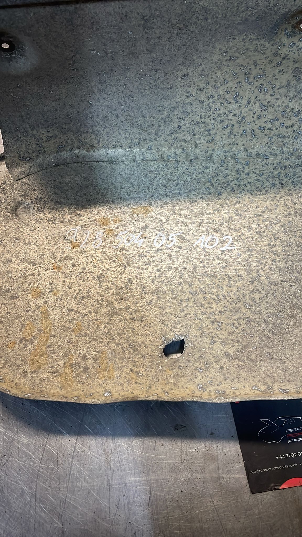 Porsche 928 rear heat shield 92850405102, used