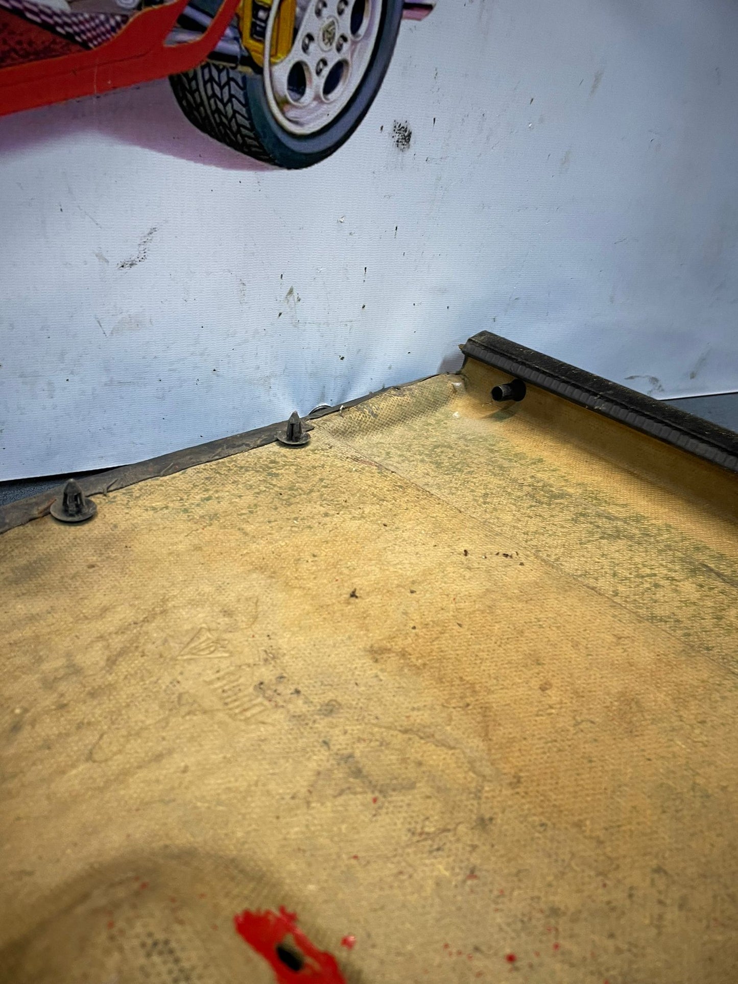 Porsche 924 manual scripted black door card, right, off side 477867012 spares or repair, please study the photos