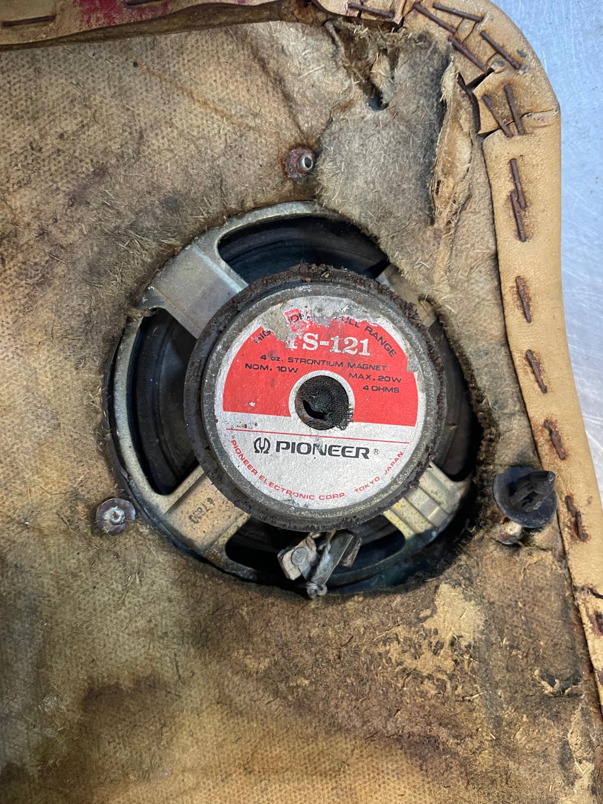 Porsche 924 scripted brown/beige manual door card, right, off side 477867012 spares or repair, please study the photos