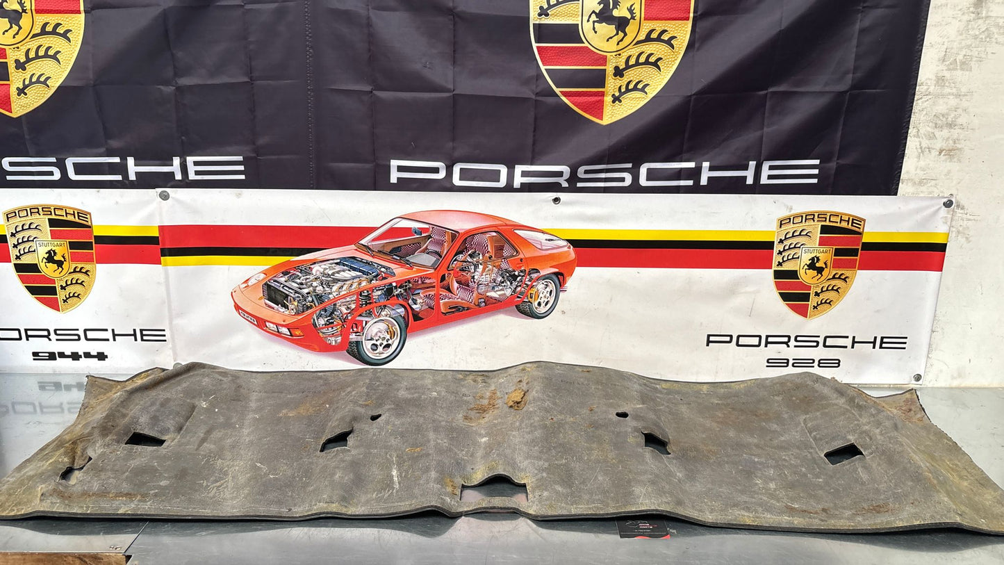 Porsche 944 85.5- LHD rear floor carpet, black, 94455507102, used