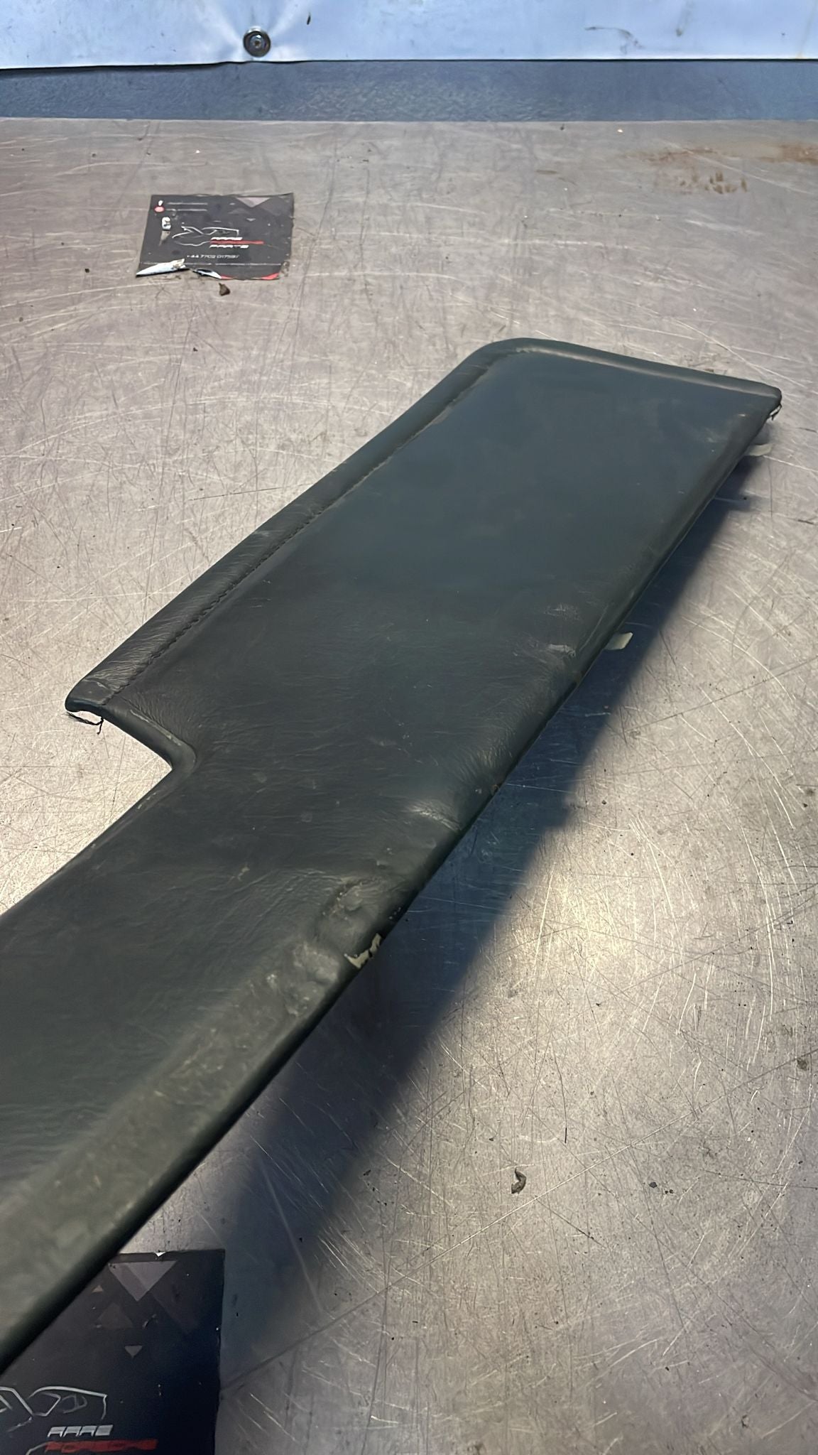 Porsche 928 door card insert panel, right, green, 92855505202, used