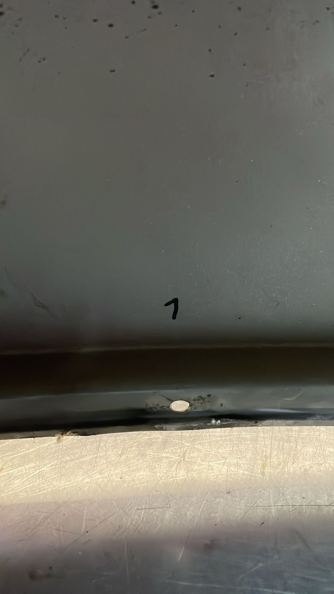 Porsche 928 S4 GT front left wing, used, 92850301111