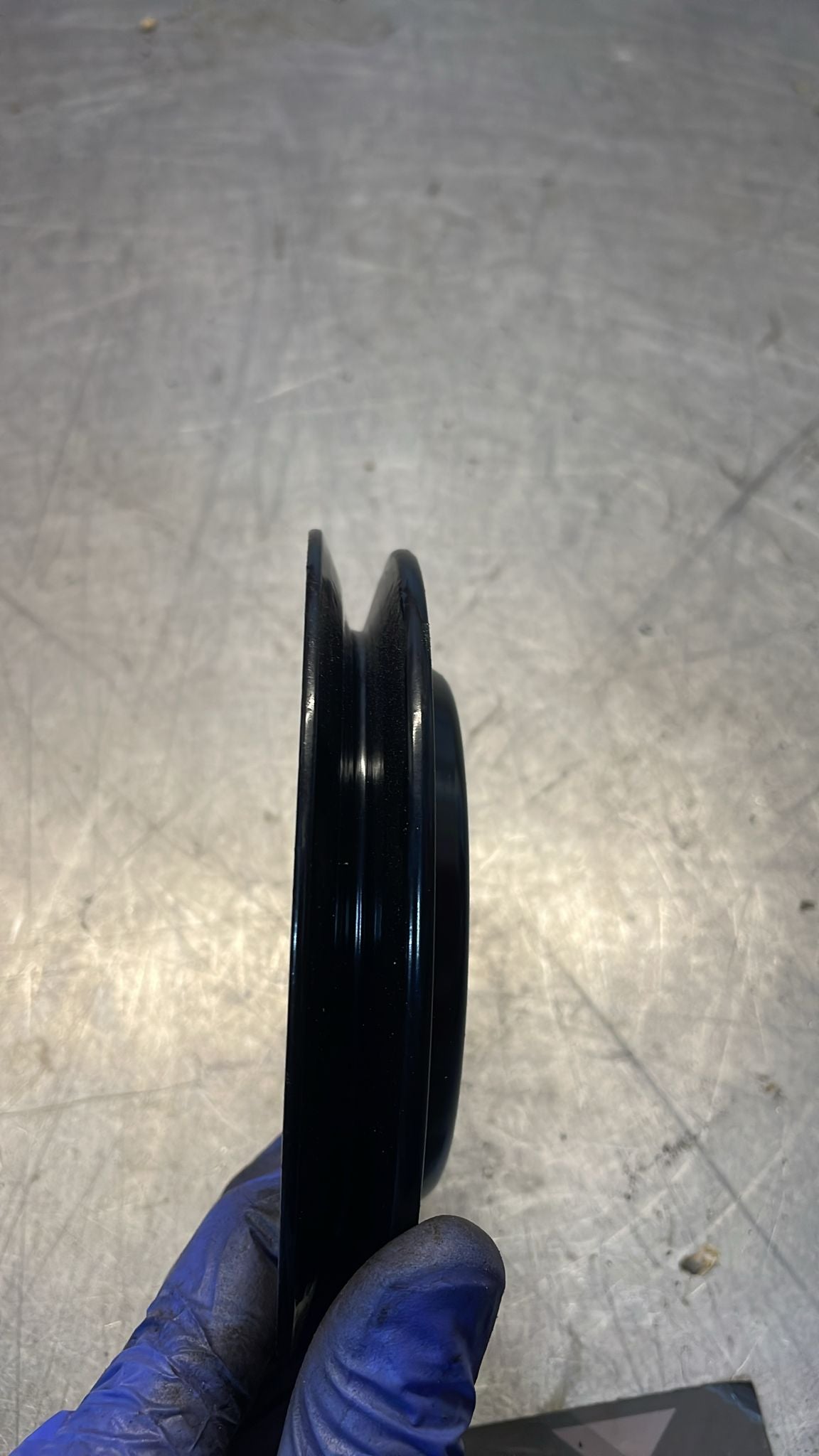 Porsche 928 air pump pulley, 92811301700, powder coated