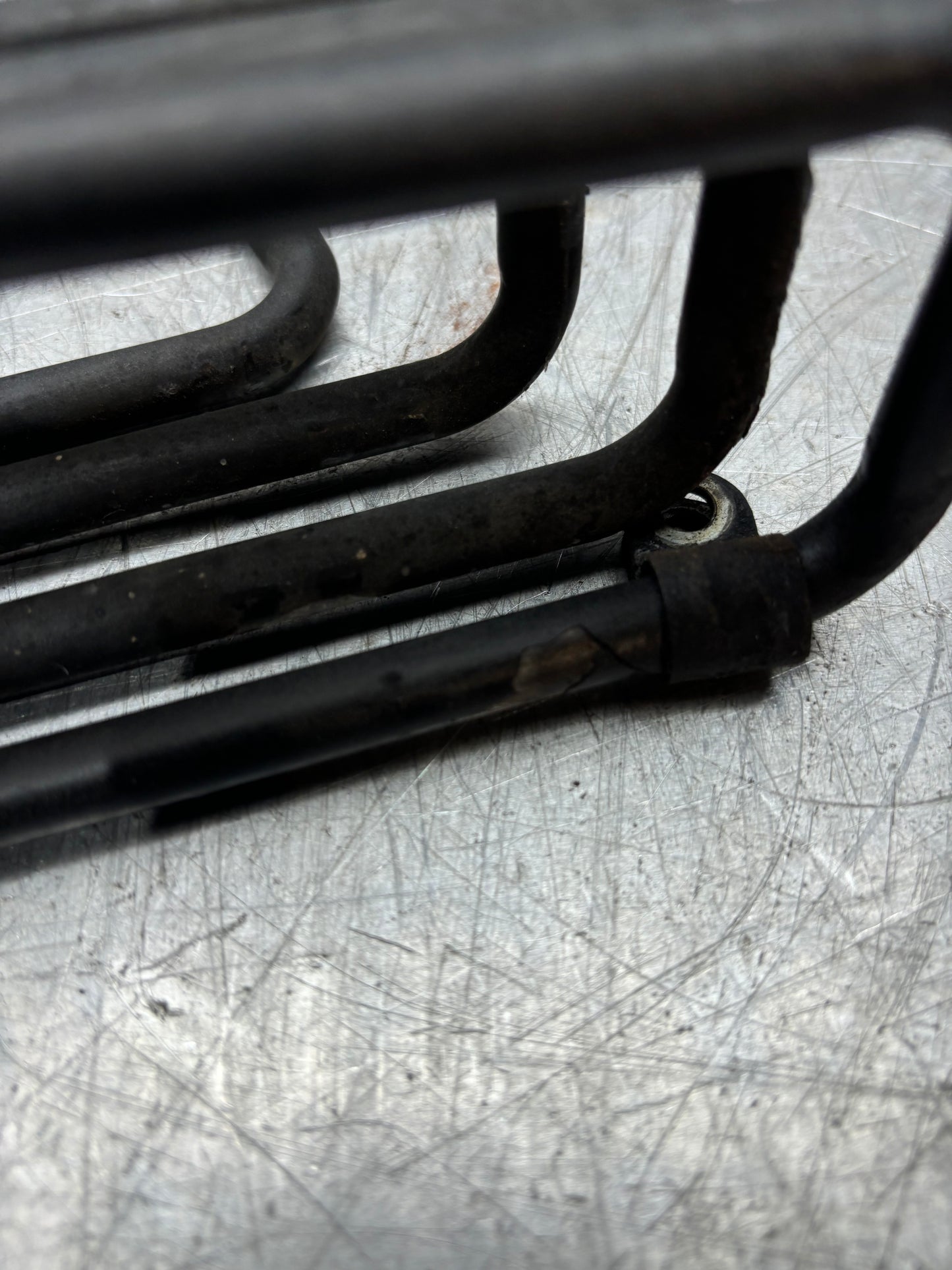 Porsche 944 PS Power steering return line pipe / cooler 944347459, used