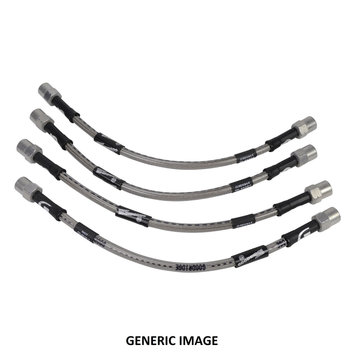 Porsche 914 Goodridge S/Steel Braided Brake Line Kit 914 70-76, PC3550014 New