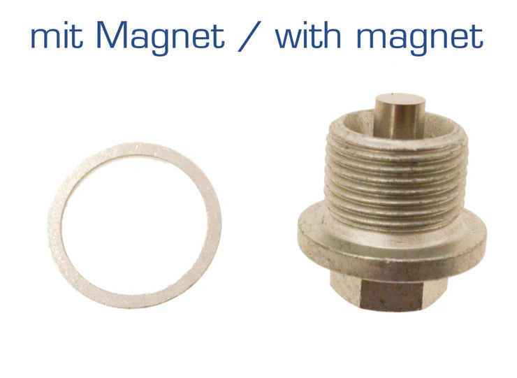 Porsche 911G/964/993/924S/944/928 Ölwanne Ölablassschraube + Dichtring (magnetisch)