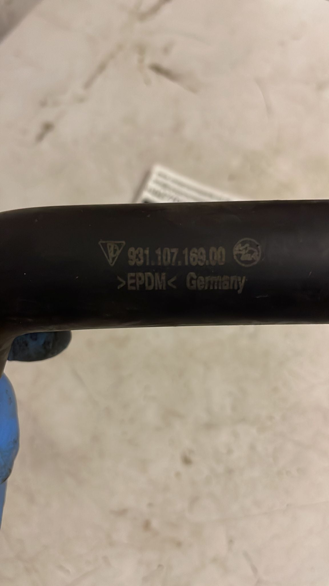 Porsche 924 Turboschlauch, 93110716900, gebraucht