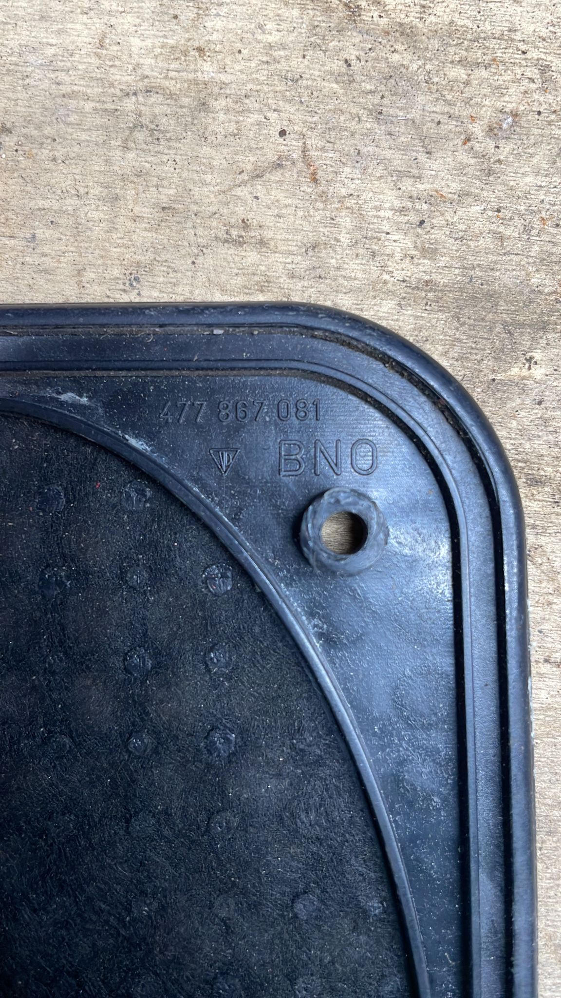 Porsche 944 924 Door Speaker grill 477887081 Black, used