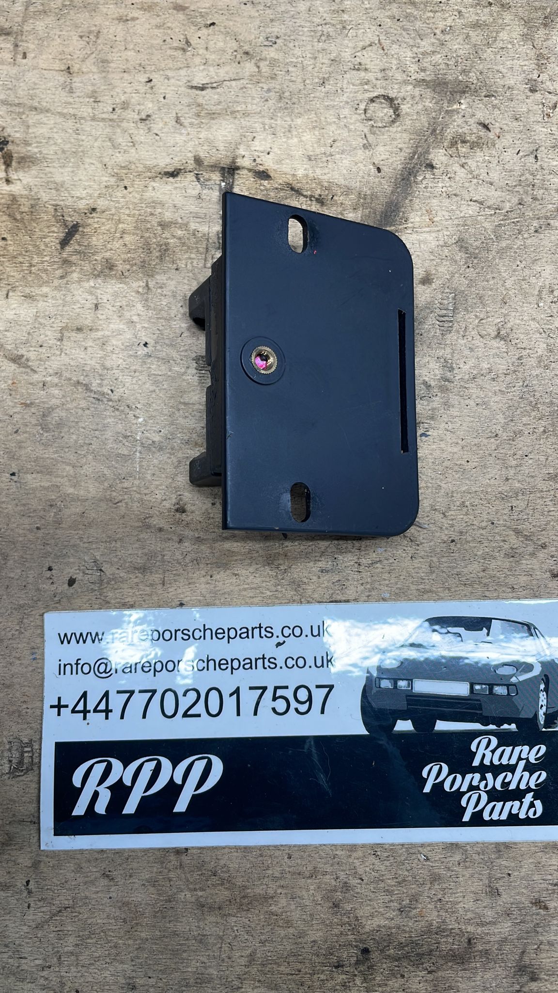 Porsche 944 from 85.5 glove box plate, Lock bezel, used 94453806100
