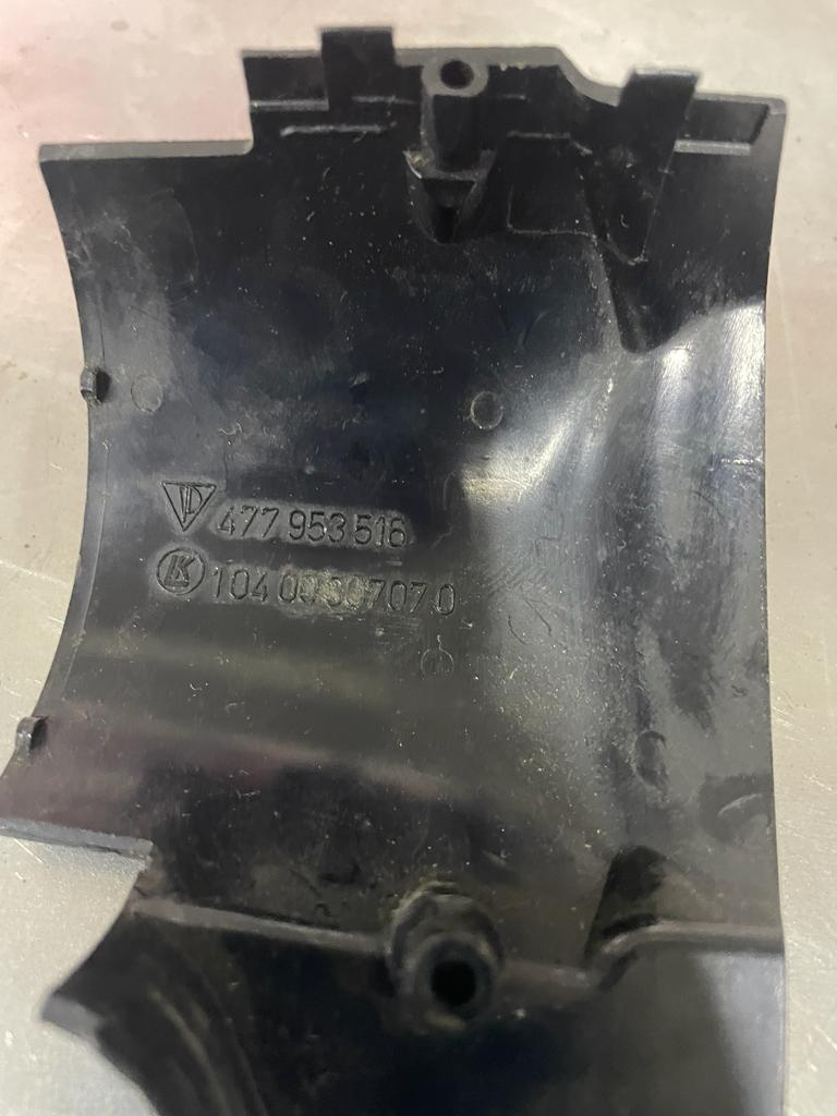 Porsche 924 944 Steering Column lower Shroud Cowl, black, used 477953516