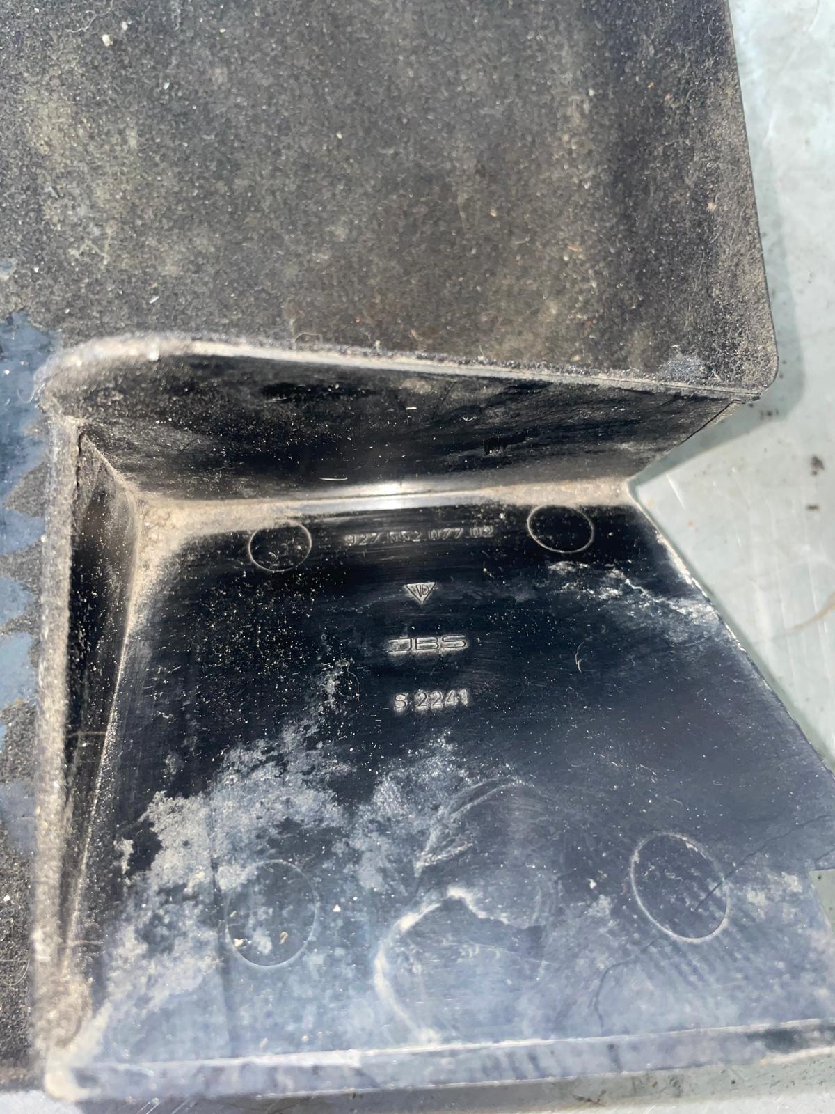 Porsche 928 passenger side under dash storage tray, used black 92755207702