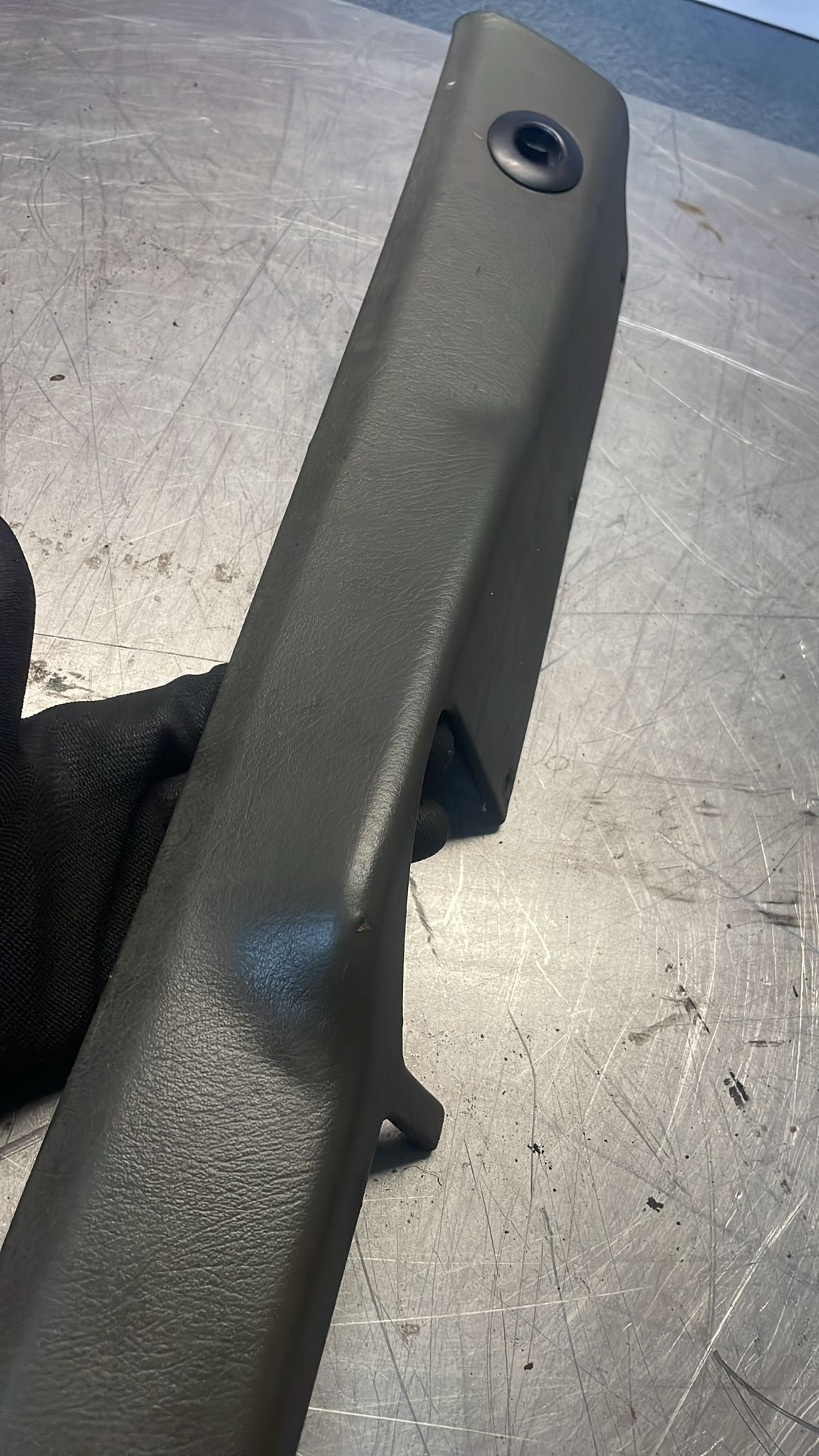 Porsche 928 trunk trim panel, used, grey, 92855165302