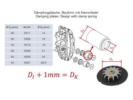 2x Dämpferplatte für Porsche 964 993 968 928 944 S2 28mm HINTEN 99635208602