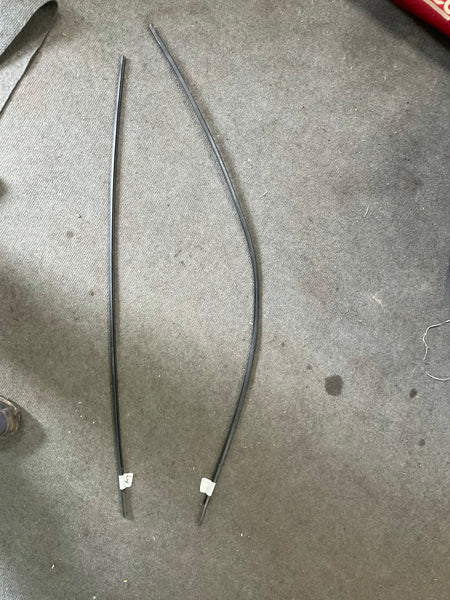 Porsche 924 944 Left Metal door trims, used condition, used