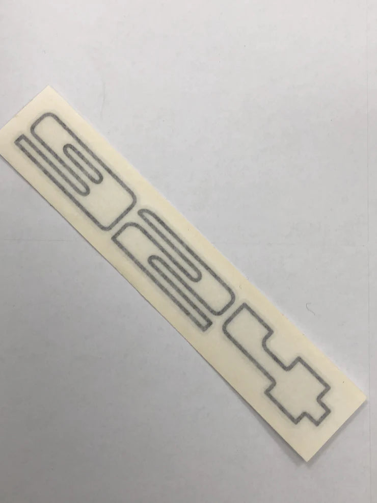 Porsche 924 rear panel below tailgate decal/sticker. BLACK