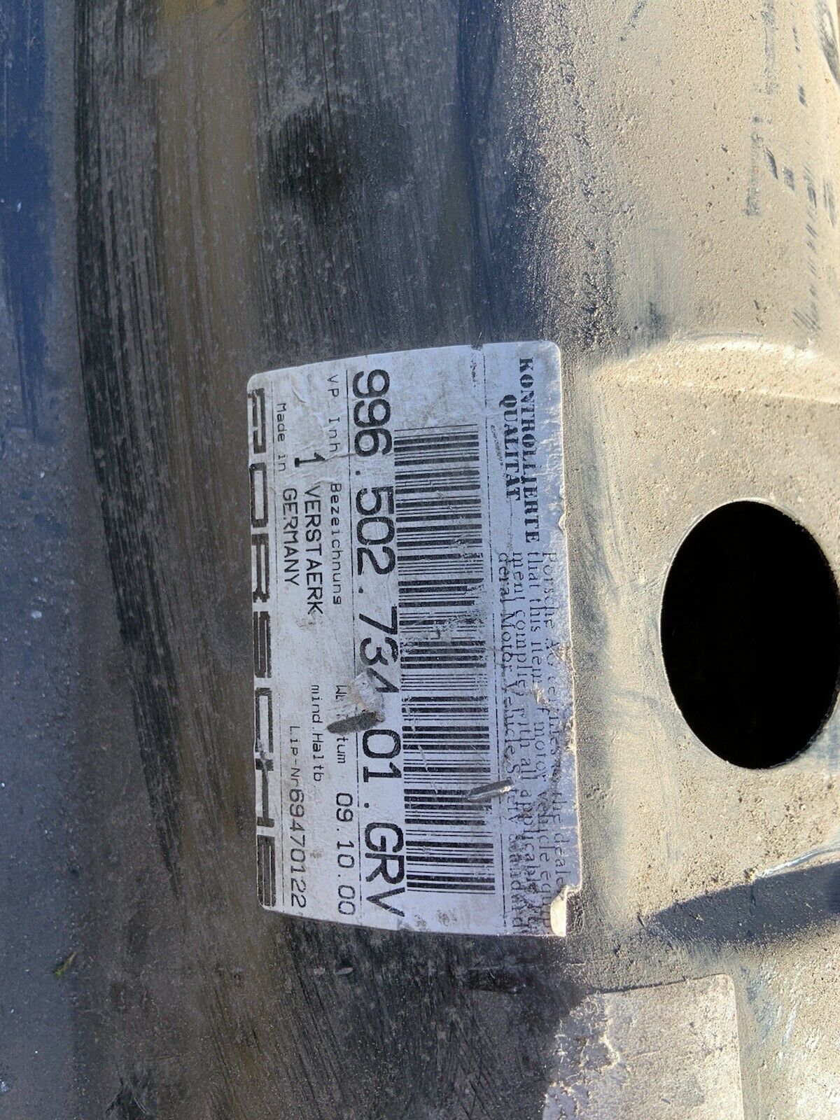 996 Right Inner Sill 99650273401