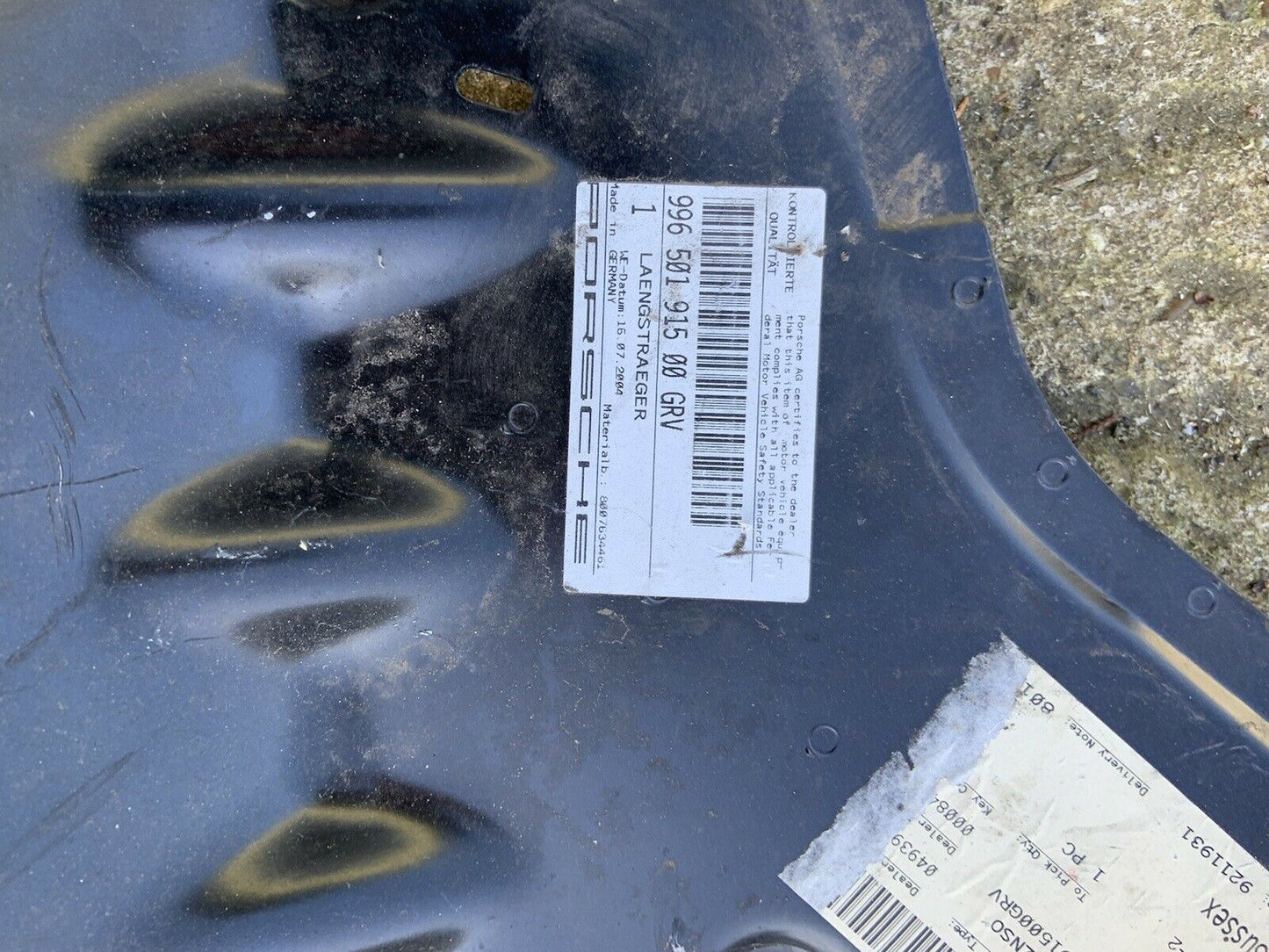 Porsche 996 Längsträger, links, nicht komplett, 99650191500