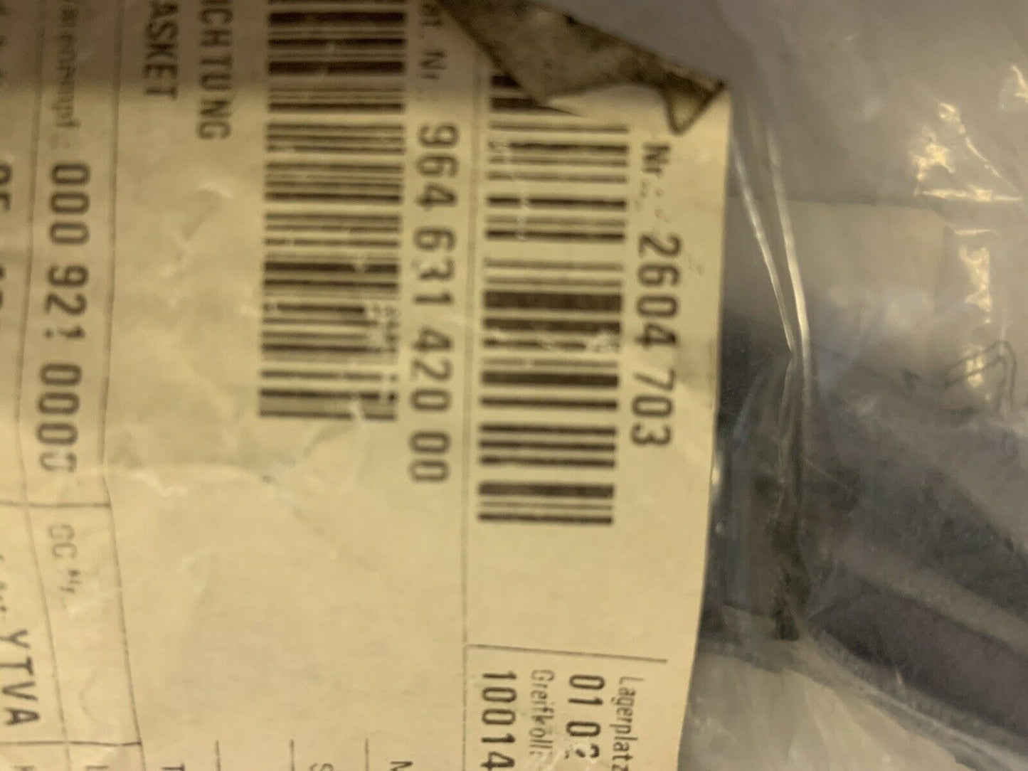 NEW PORSCHE 911 964 REAR LEFT TAIL LAMP GASKET 96463142000 GENUINE
