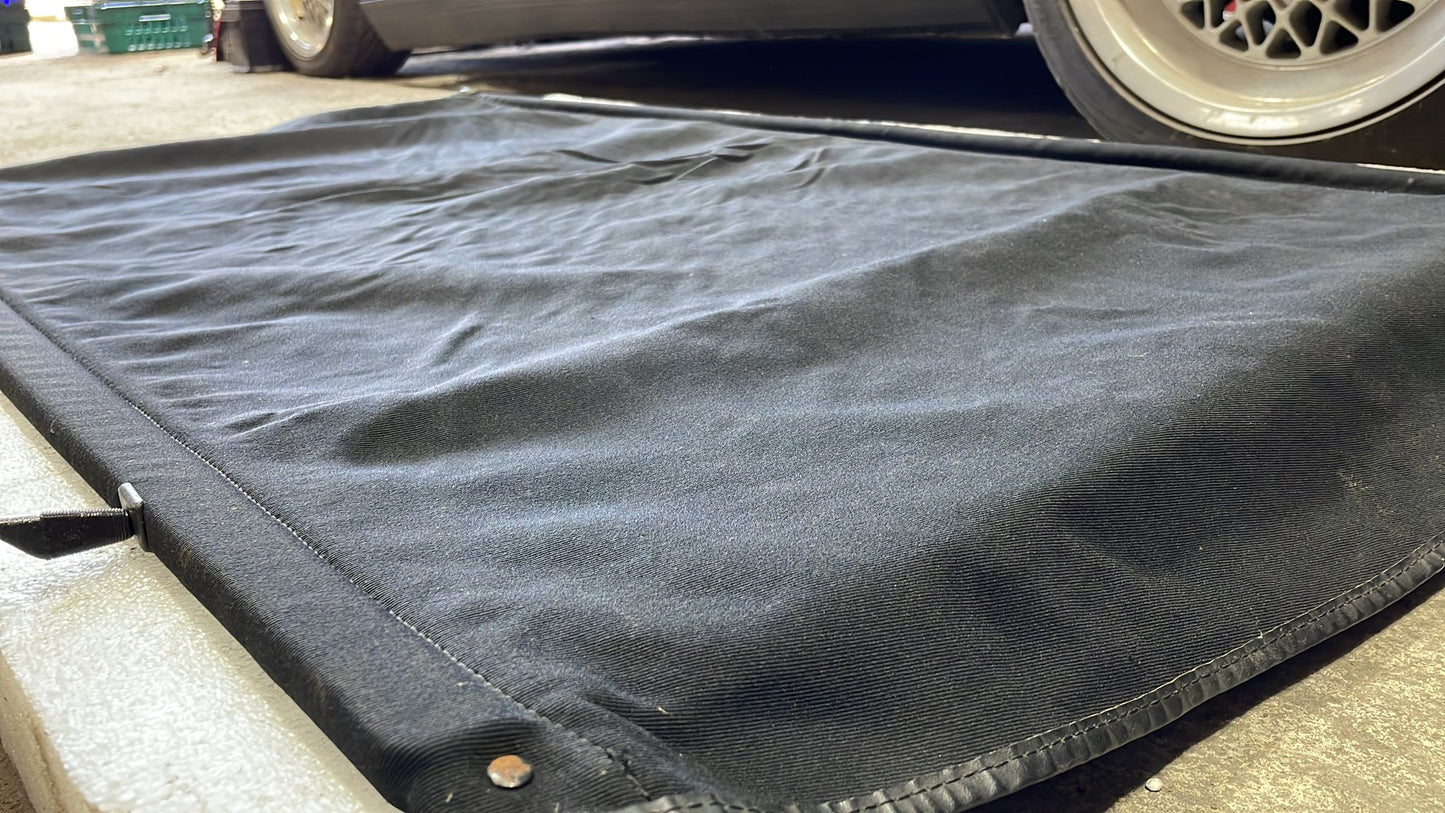 Porsche 924S/944 Rear Luggage compartment cover, BLACK. For cars with rear seats, split 9445550270270G