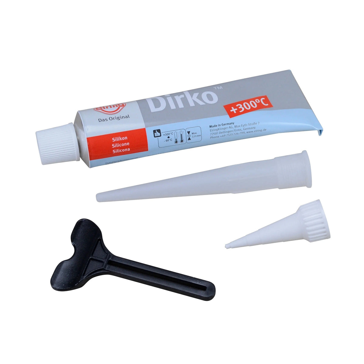 Porsche Gasket Sealant, 70 ml, Elring Dirko HT Grey, 00004320373 New