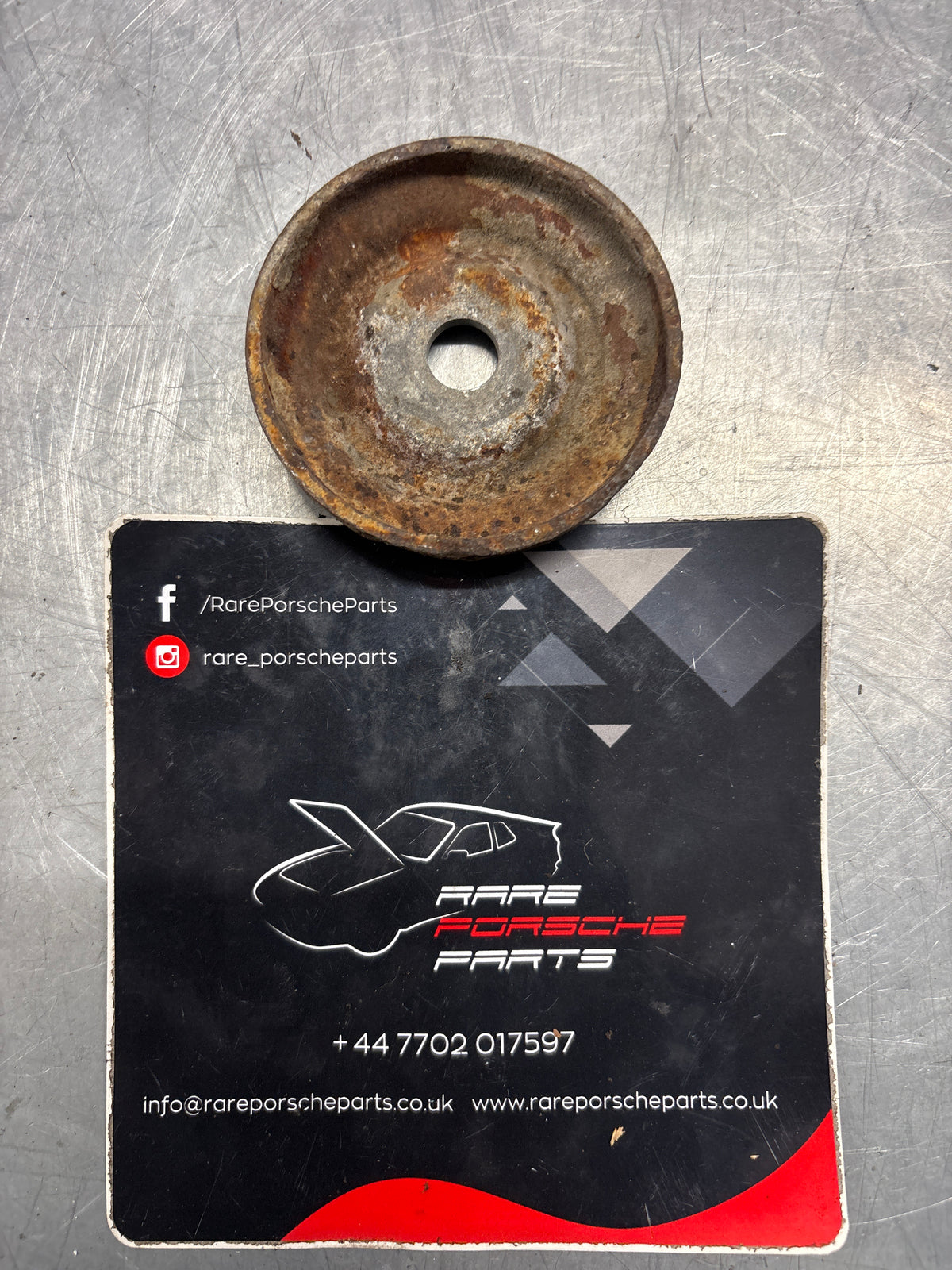 Porsche 914 engine carrier mount, used 91437524100