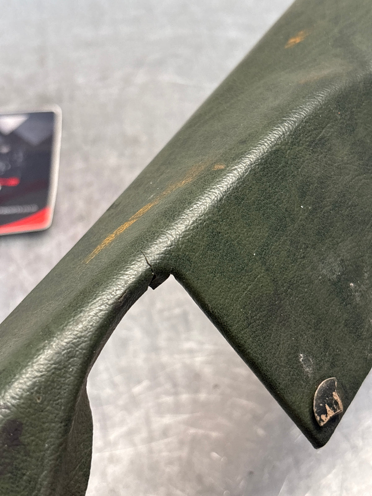 Porsche 928 tailgate interior trim, used, green 92855504705