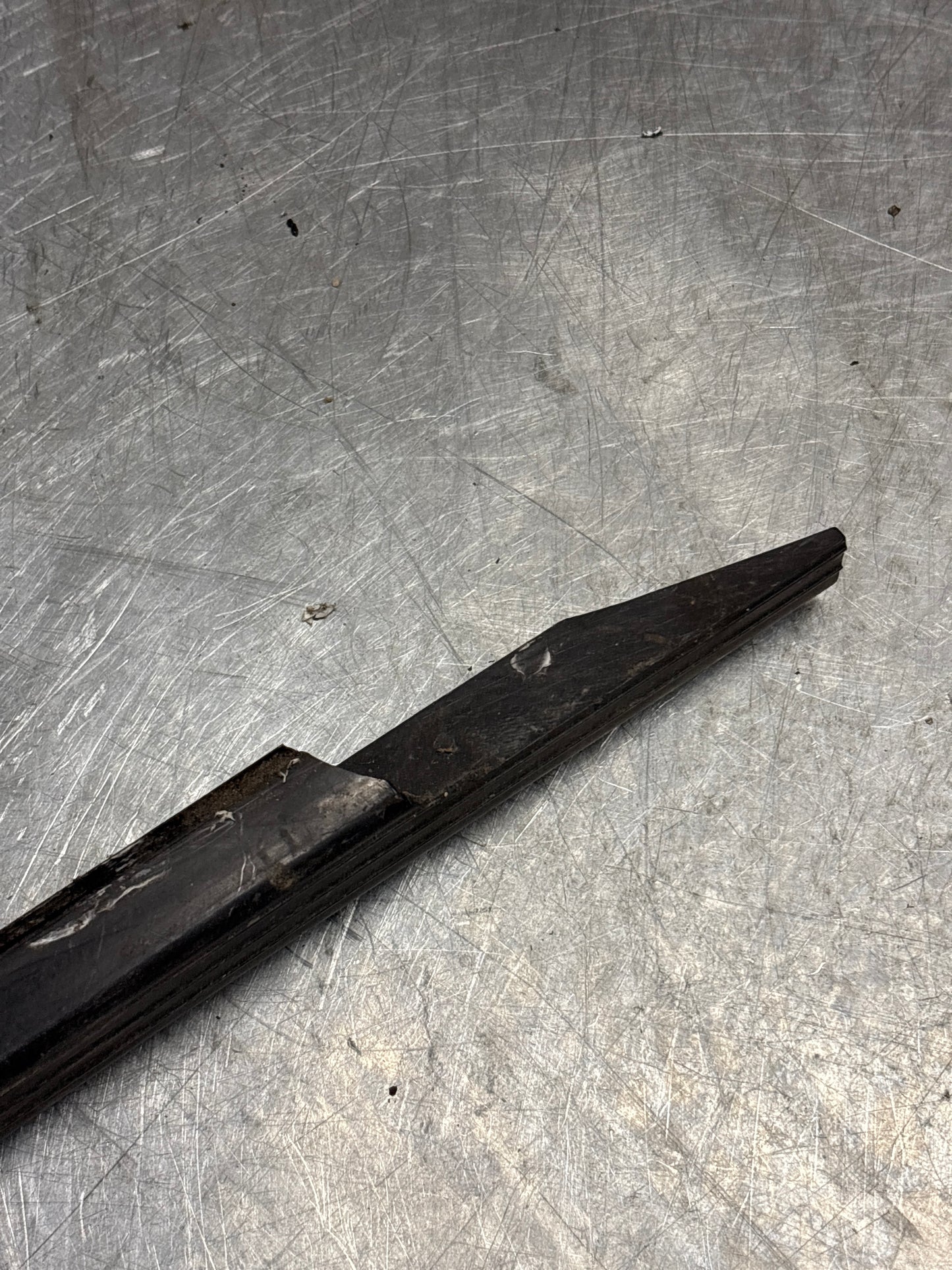 Porsche early 924/944 right sill trim, used 477853658A