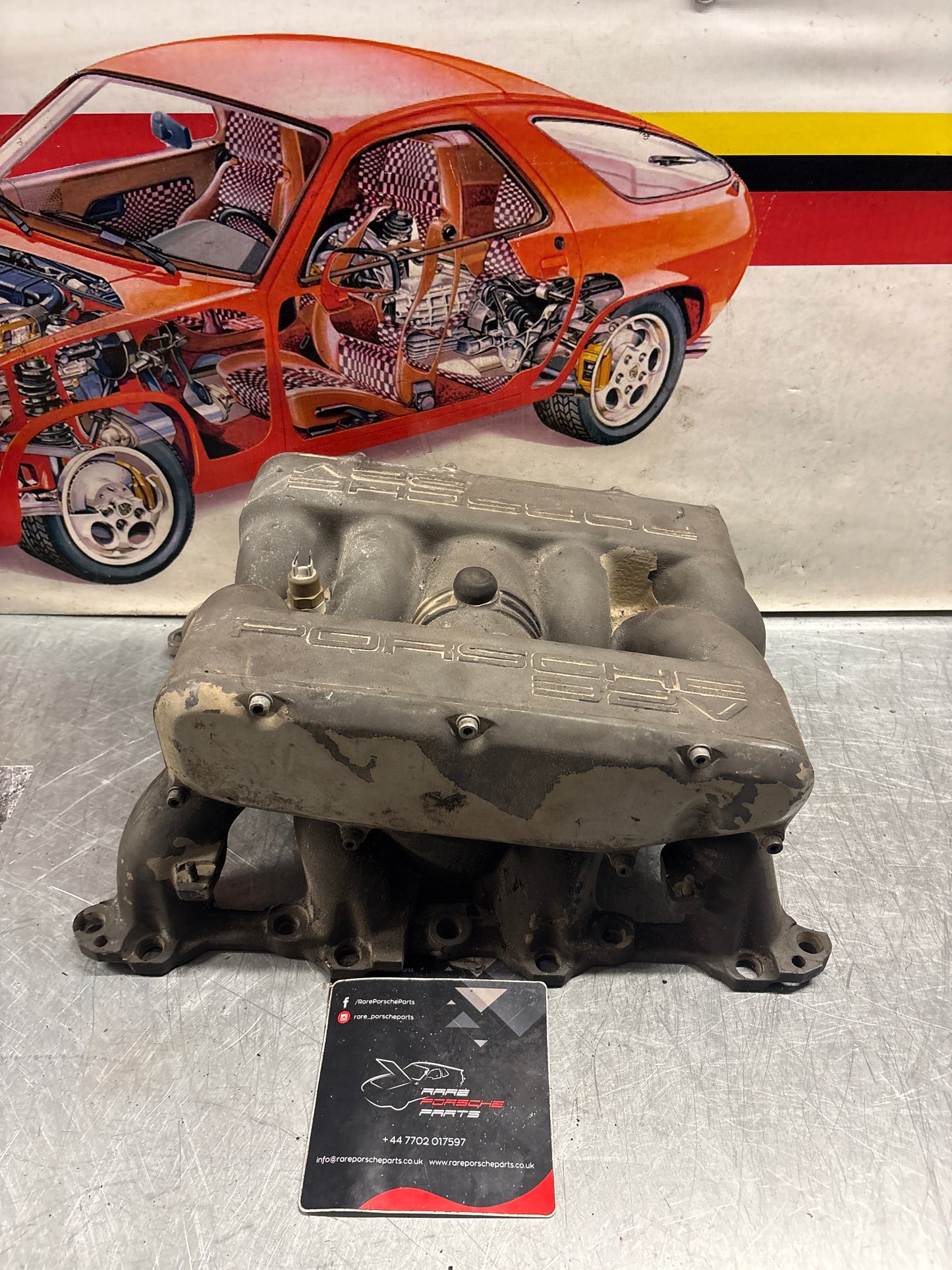 Porsche 928 S4 Intake manifold, used 9281105462R