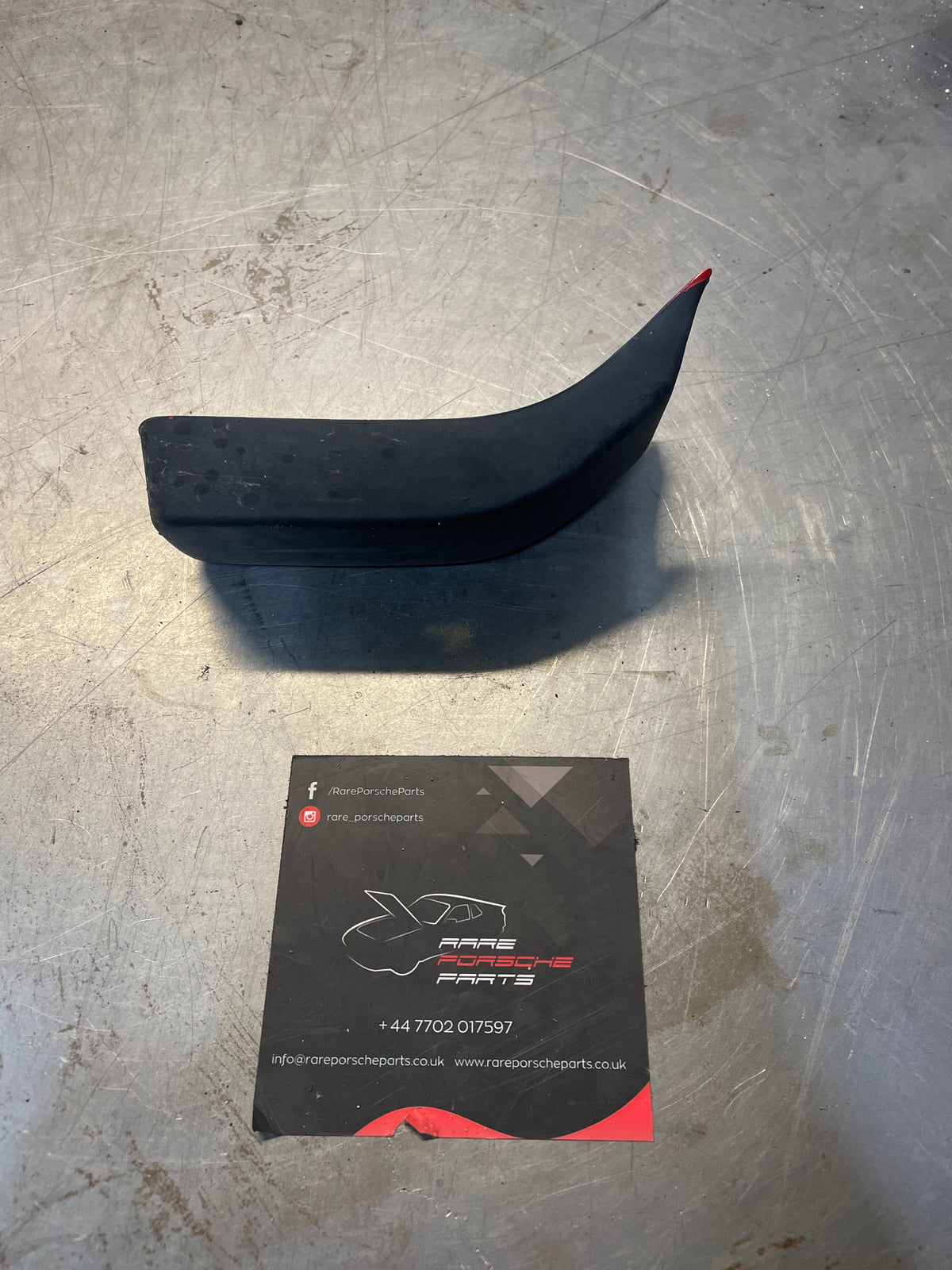 Over Rider Label Porsche 924 left, Passenger side front bumper overrider buffer 4778071 ...