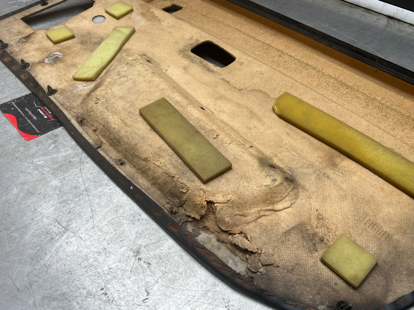 Porsche 924/944 early Porsche black door card used condition left side, Rhd, 478867011