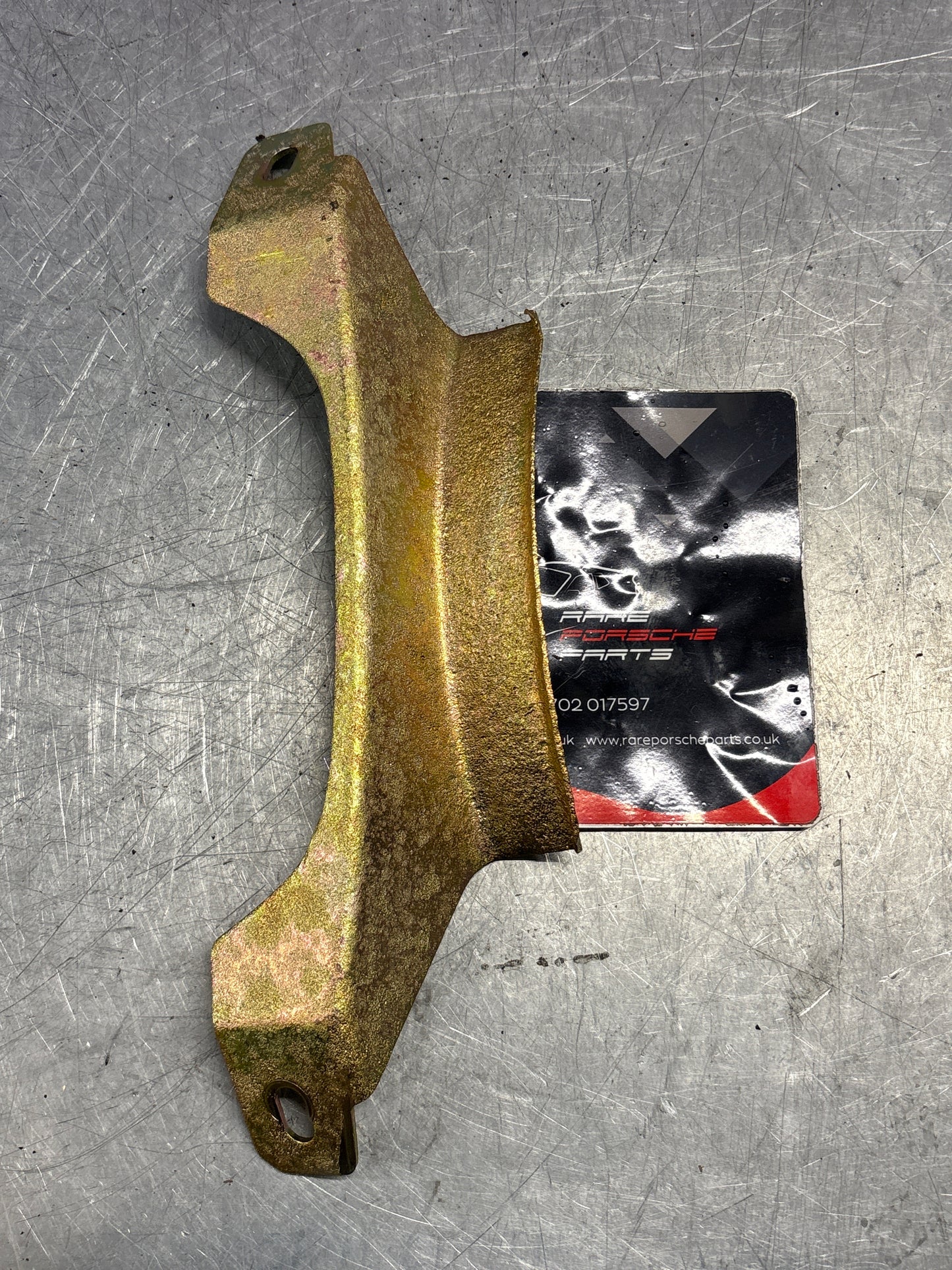 Porsche 924 exhaust muffler retaining support bracket 477253253D, refurbished