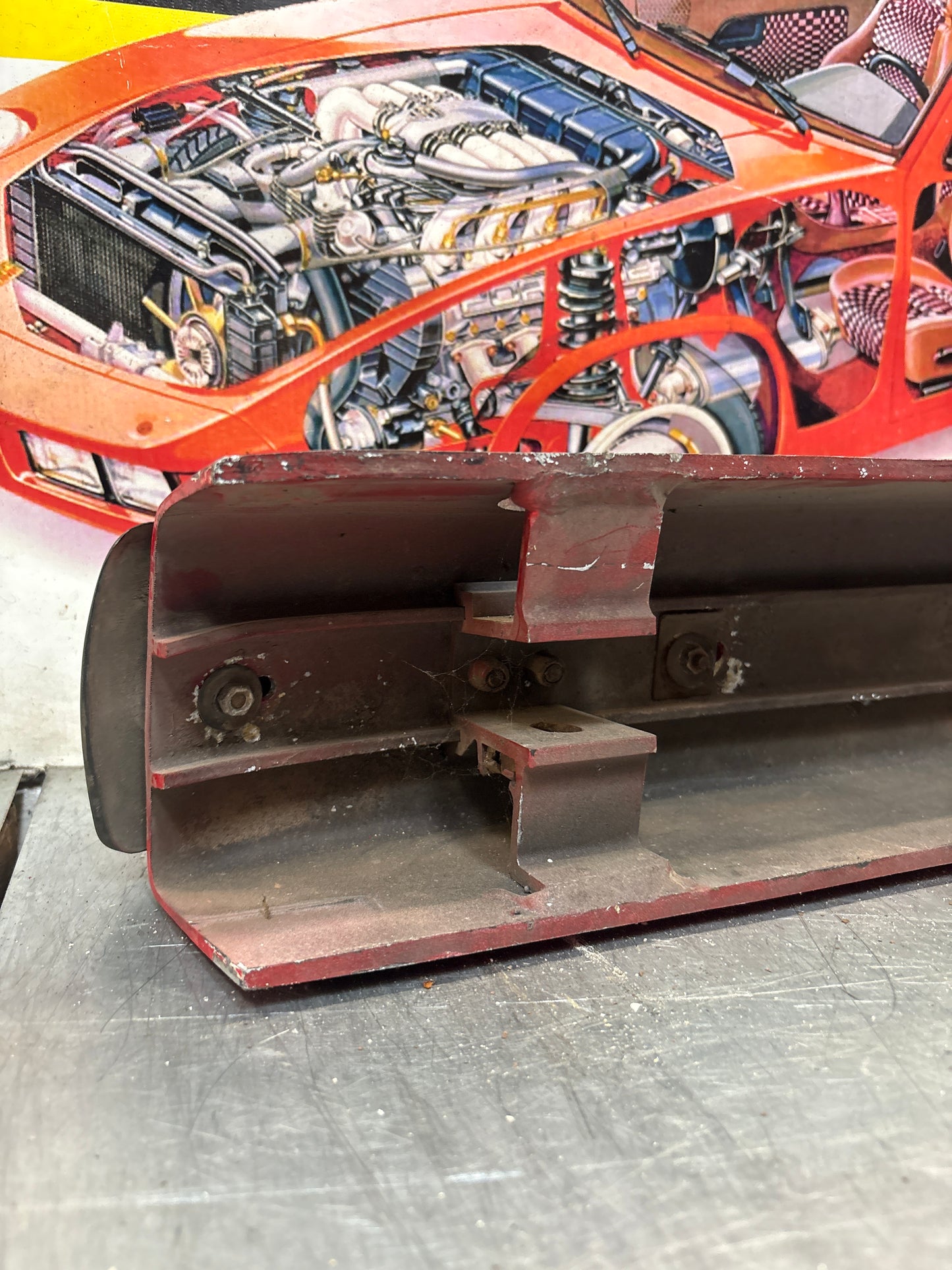 Porsche 944 Rear USA bumper, used 94450530100