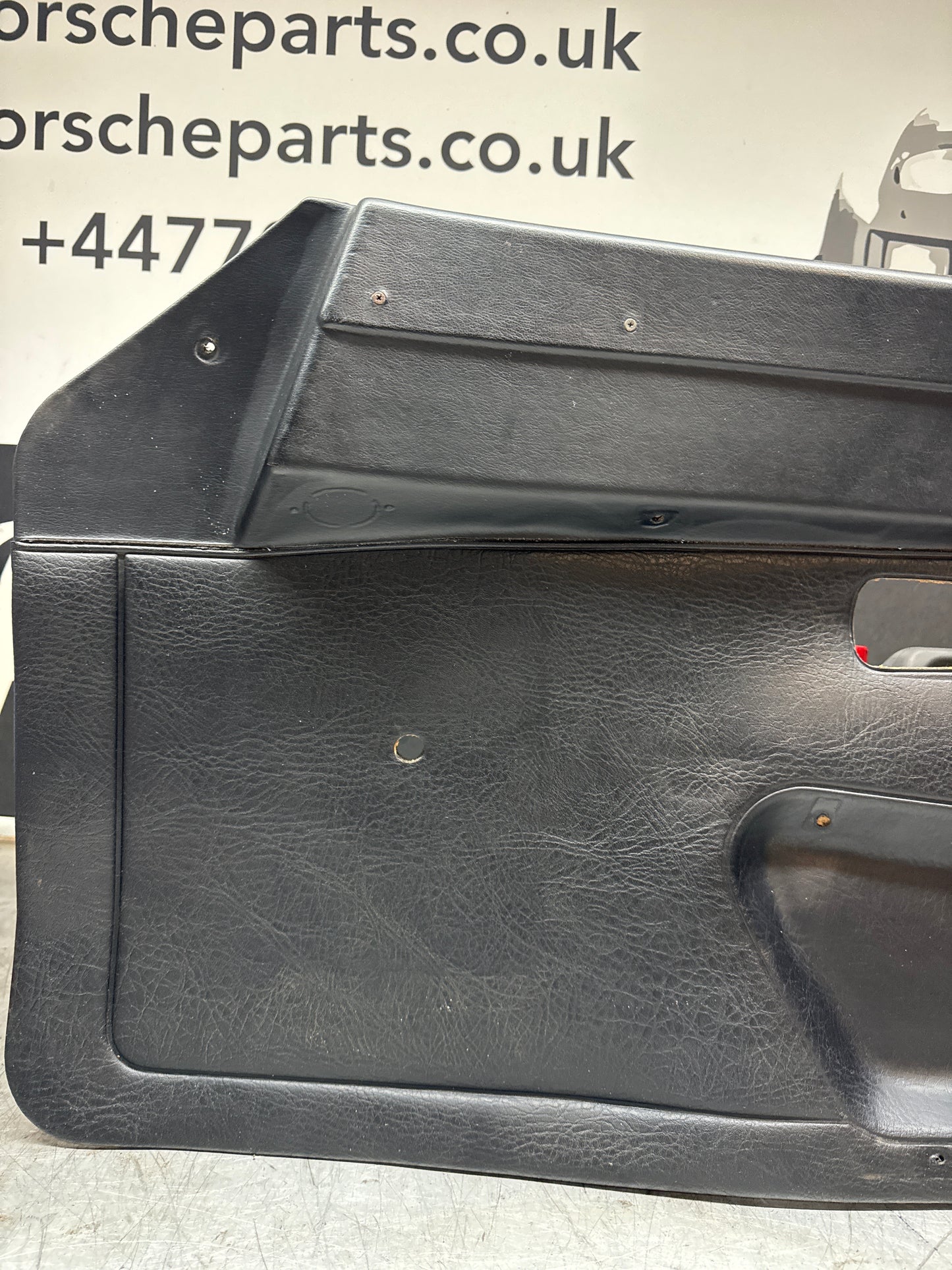 Porsche 924 Black LHD Right Door Card. Manual window (non electric) 477867011
