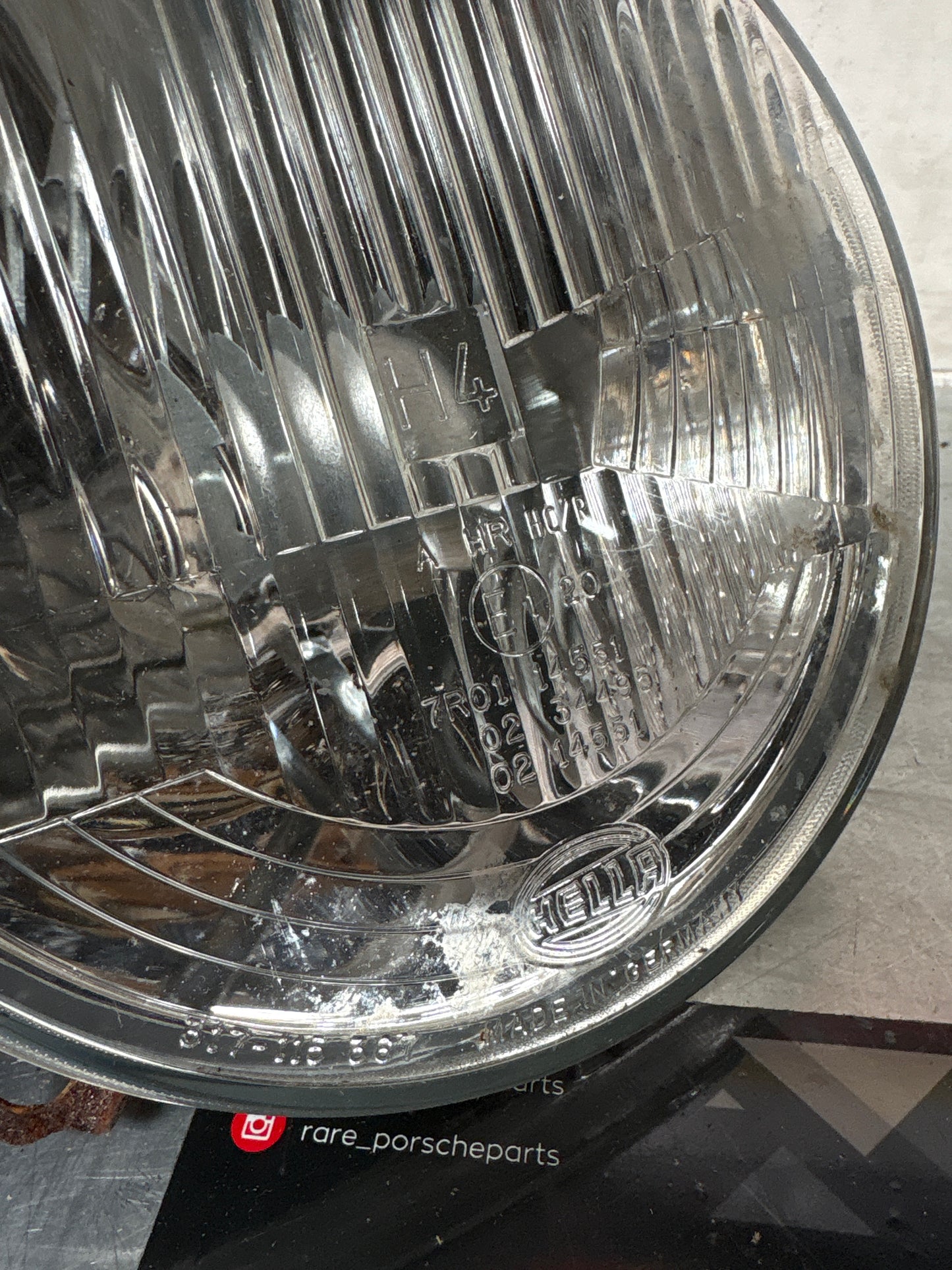Porsche 924 / 944 Hella H4 headlight, used 477941771 / 317115367