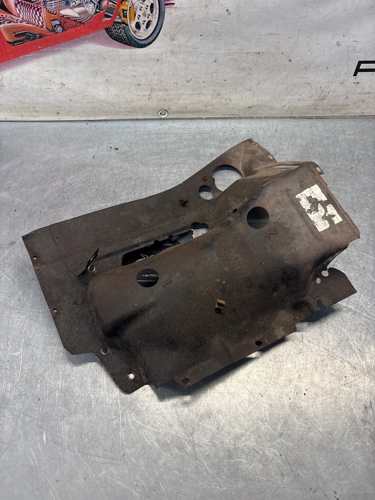 Porsche 914 cylinder cover heat shield, 022119300A Used
