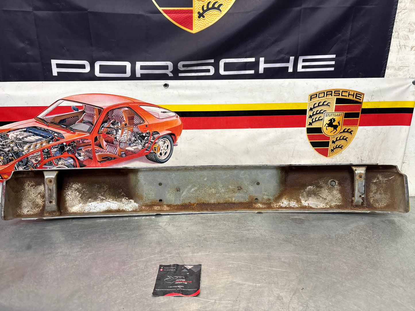 Porsche 914 chrome rear bumper, used 91450501910