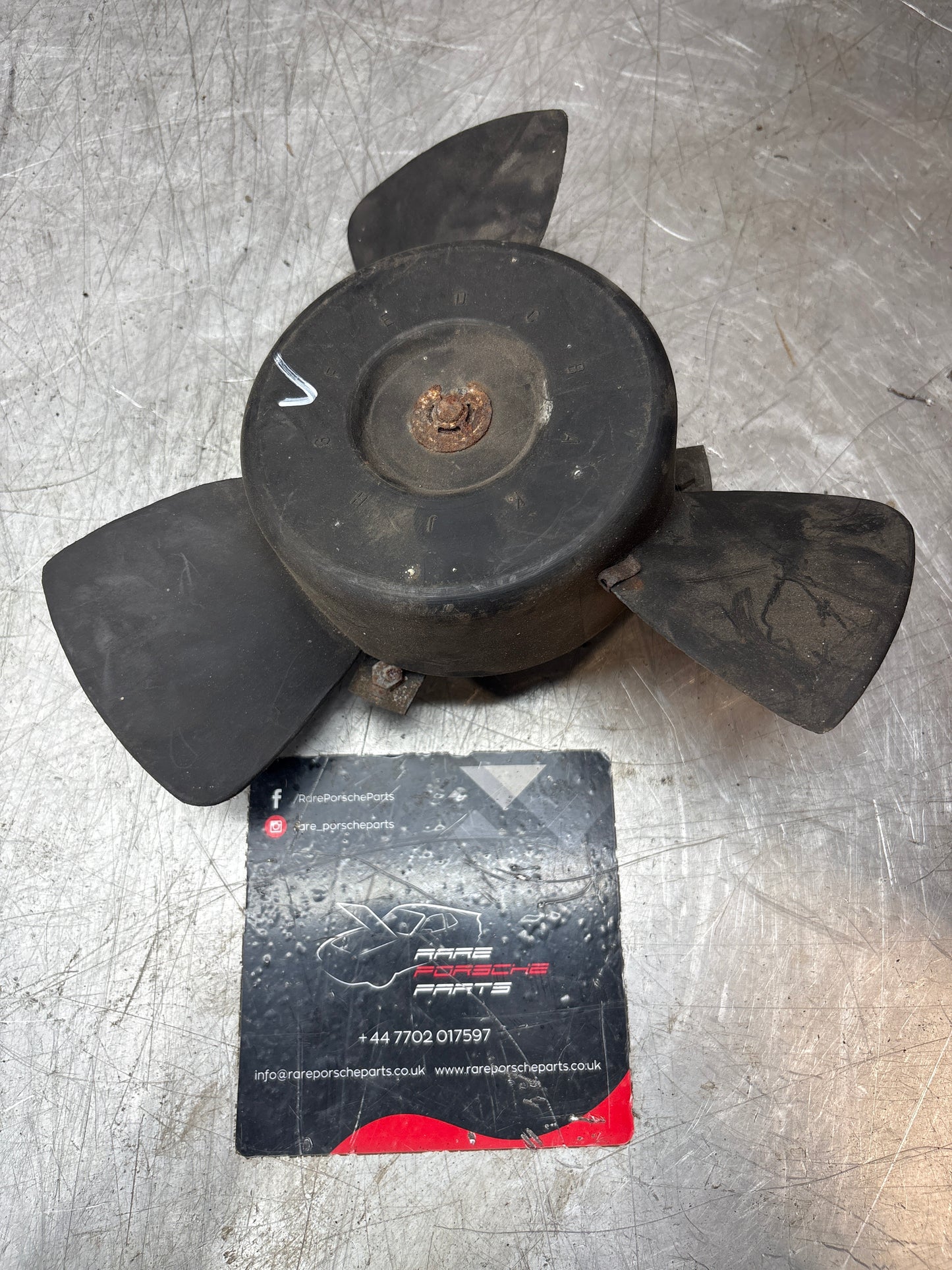 Porsche 924 944 early 3 blade cooling fan, used 94462402101