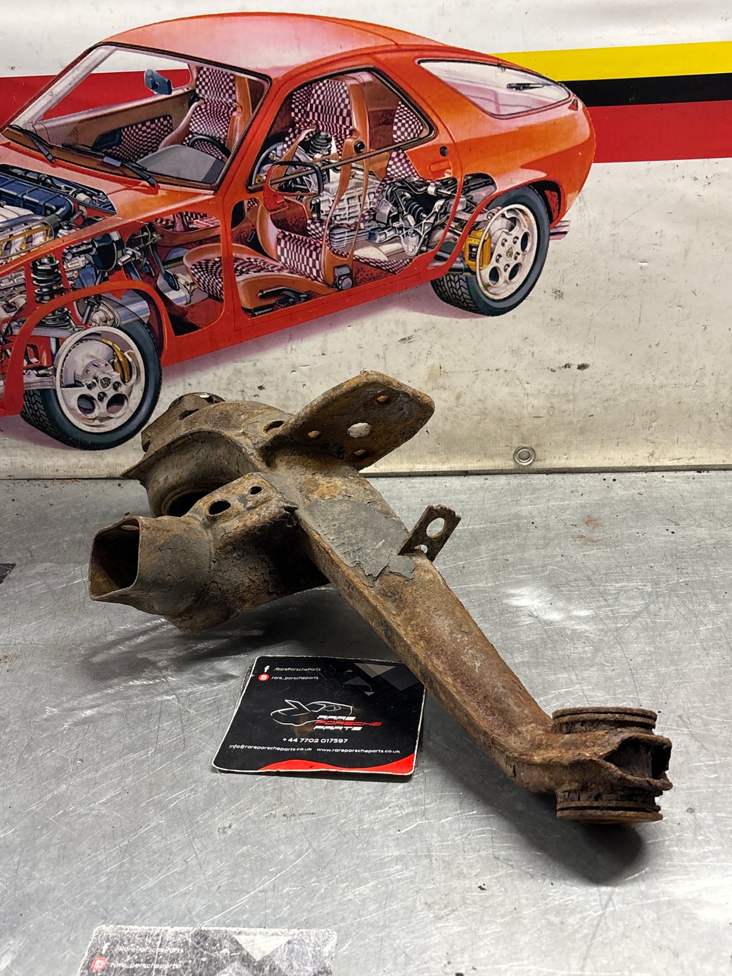 Porsche 924 944  -85.5 Rear right trailing arm,  used 94433102200